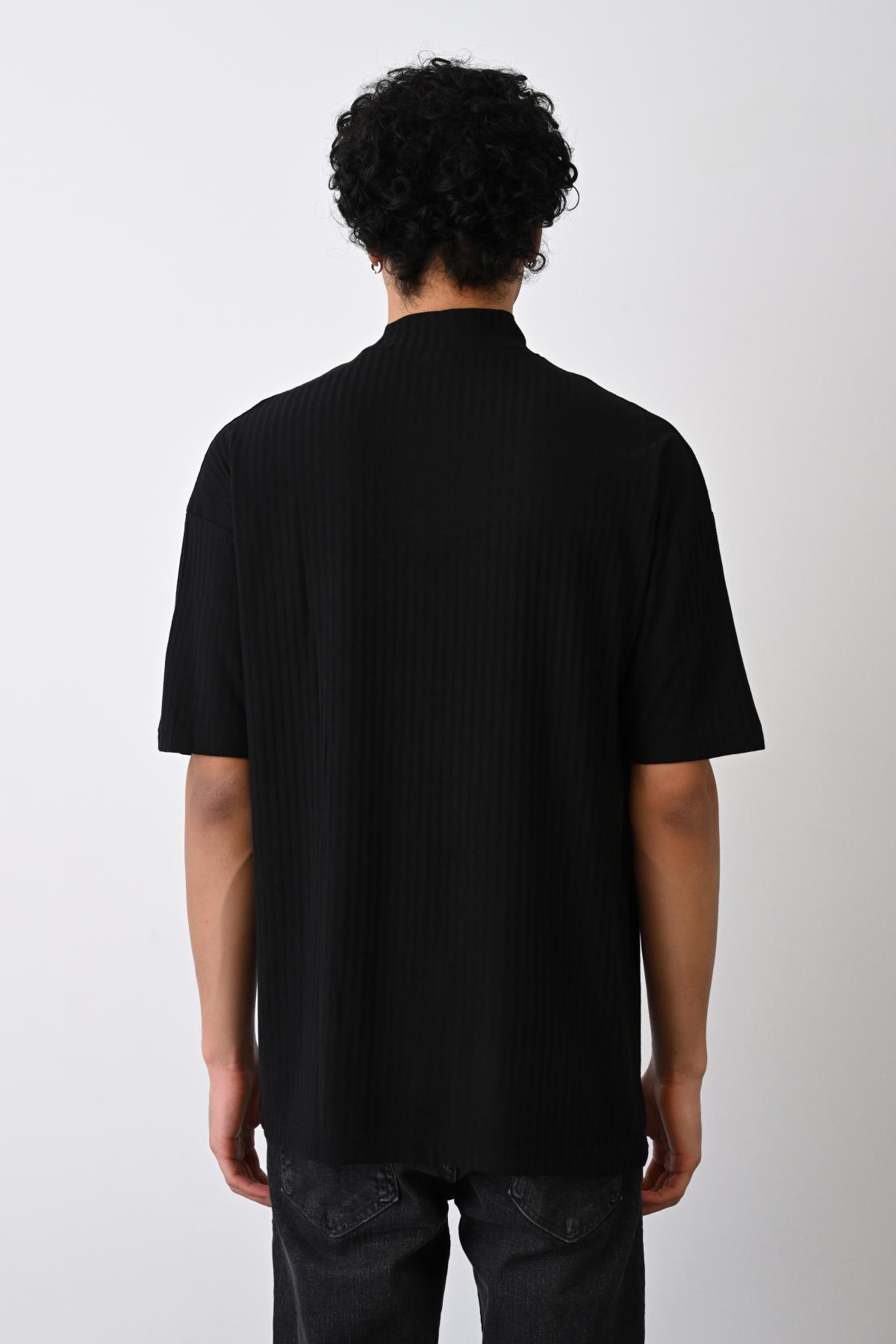Wholesale Men Black T-shirt 721205