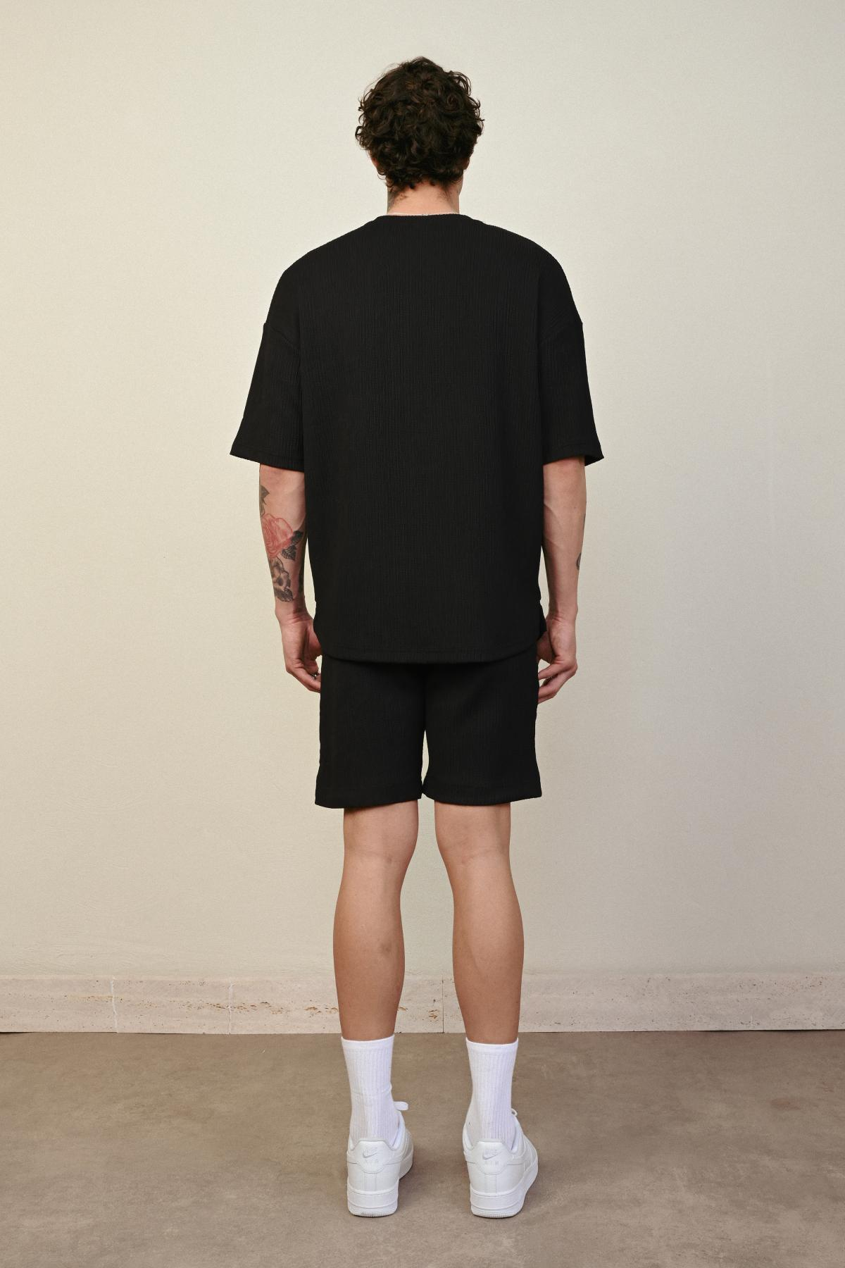Wholesale Men Black T-shirt 721425