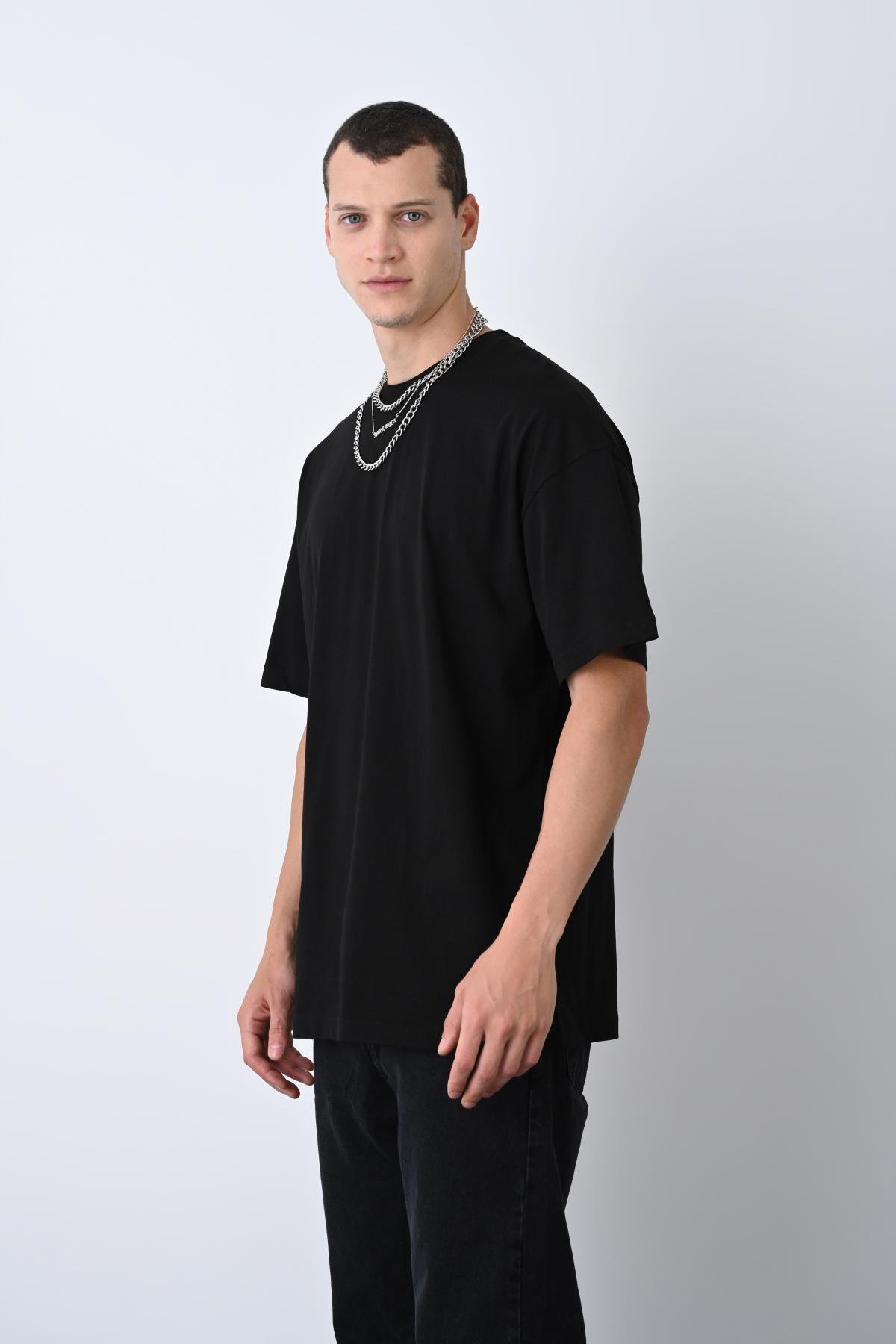 Wholesale Men Black T-shirt 721193