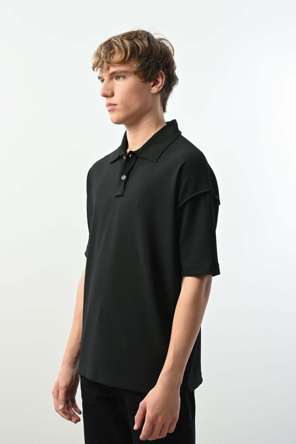 Wholesale Men Black T-shirt 721581