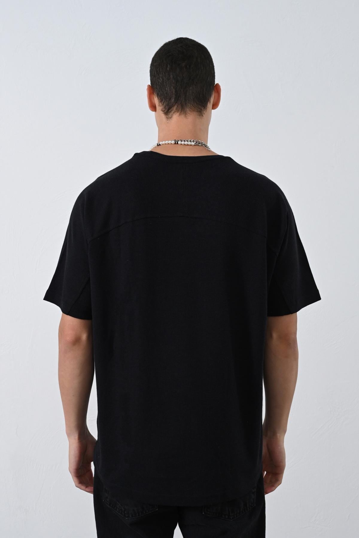 Wholesale Men Black T-shirt 721555