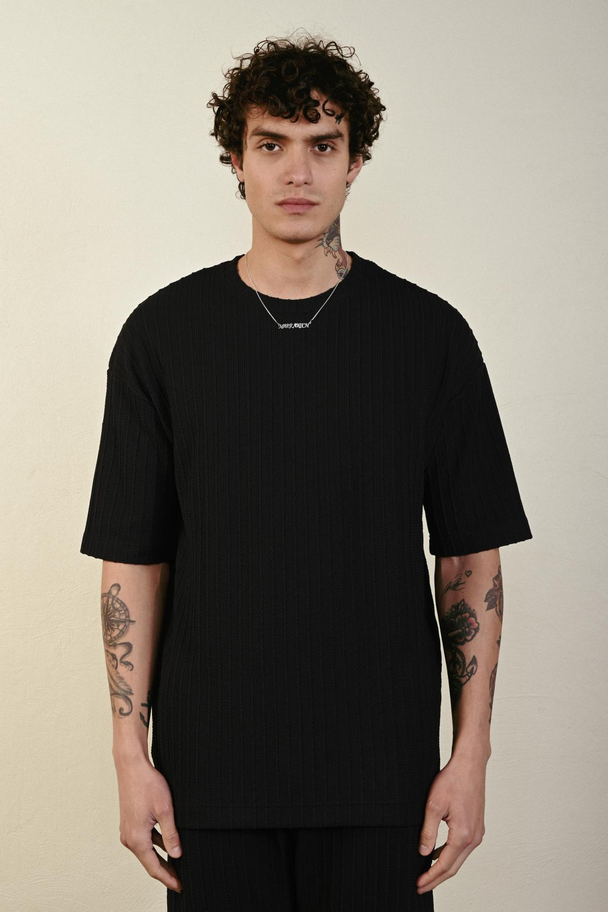 Wholesale Men Black T-shirt 721454