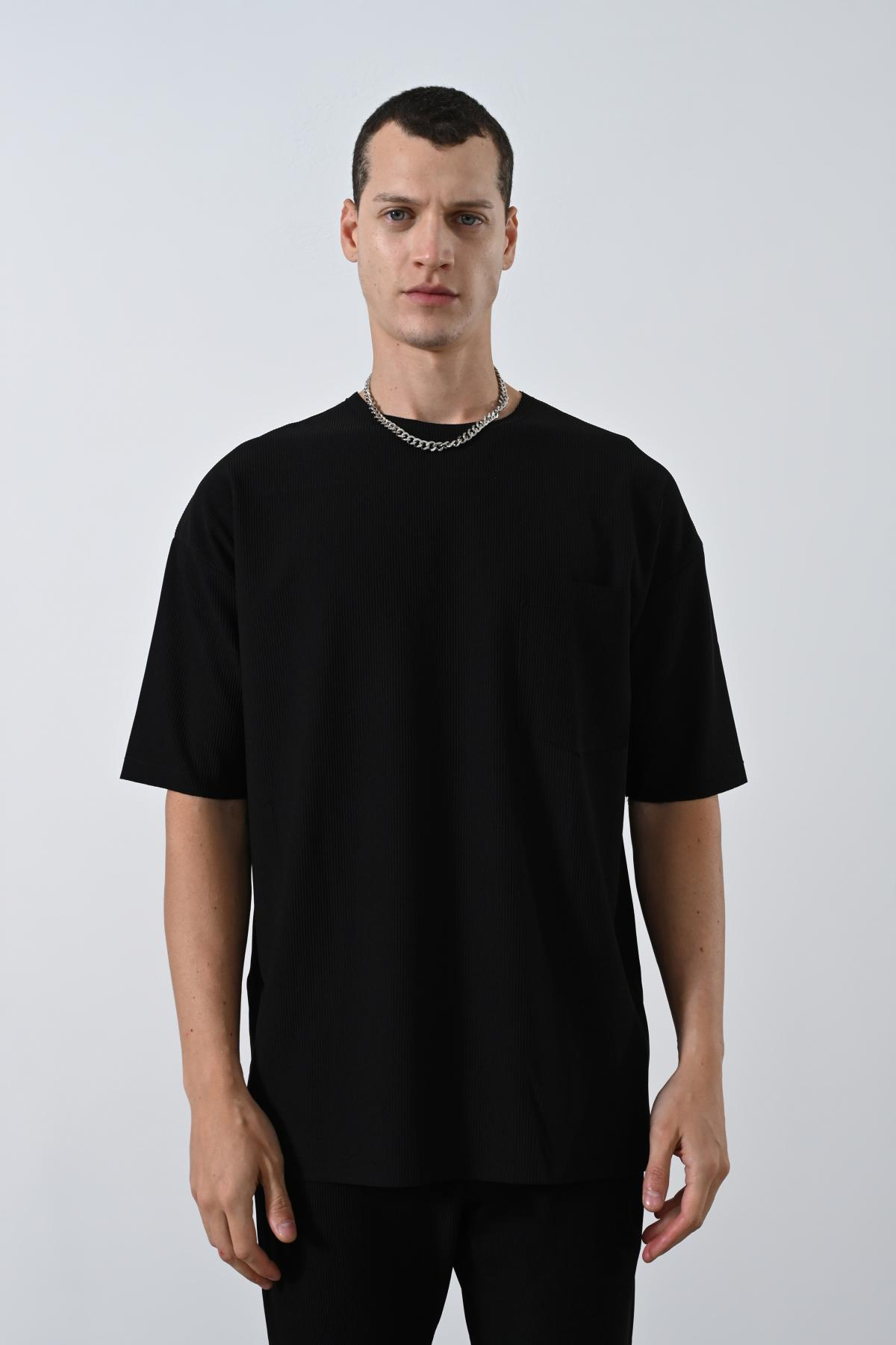 Wholesale Men Black T-shirt 721489
