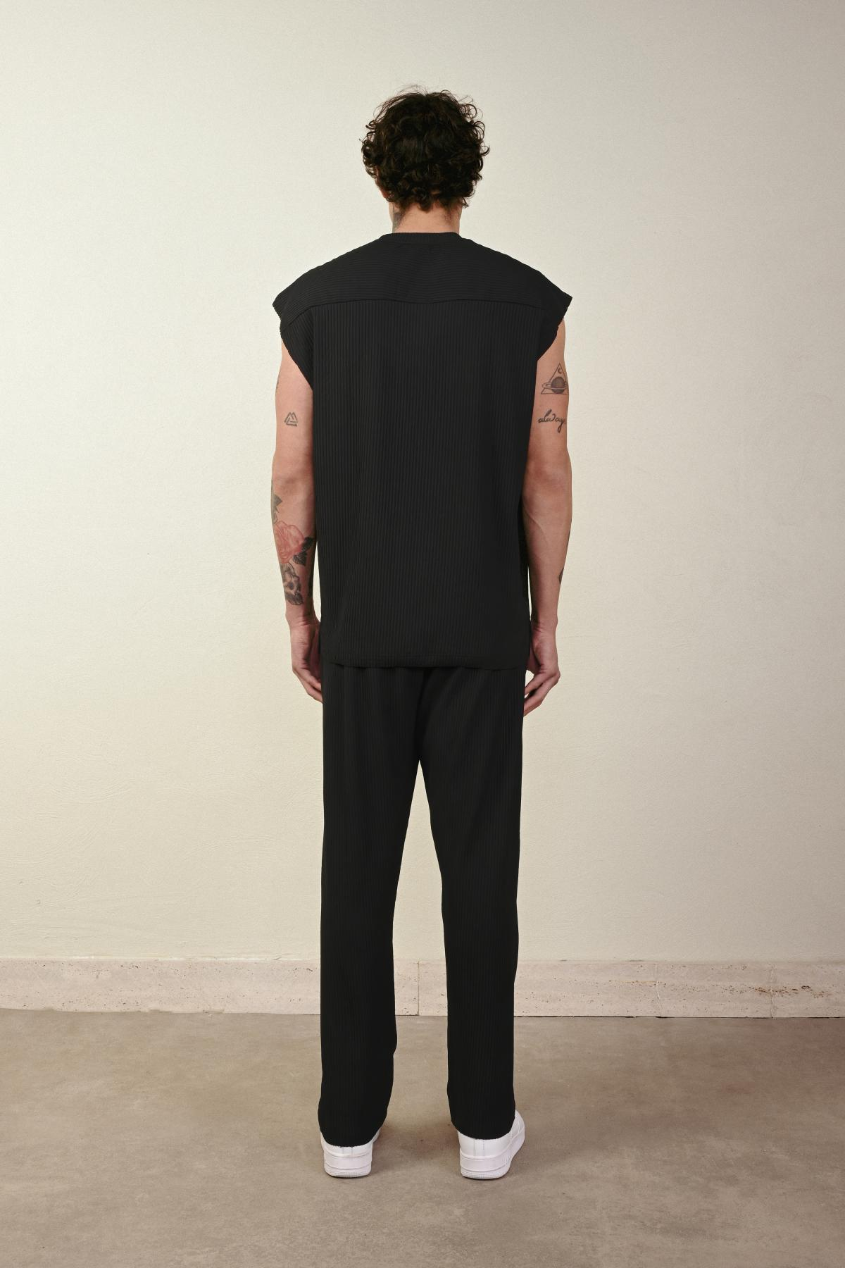 Wholesale Men Black T-shirt 721344