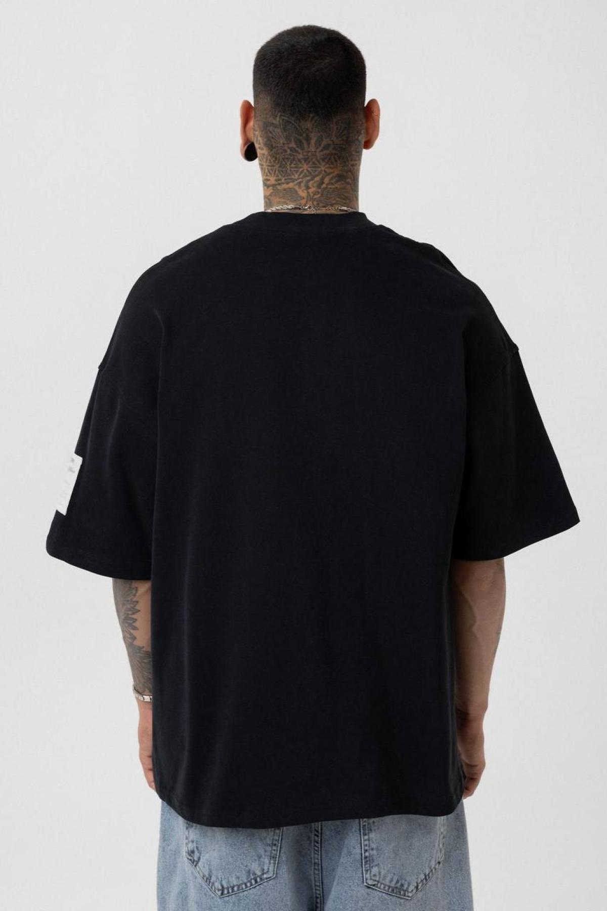 Wholesale Men Black T-shirt 722669