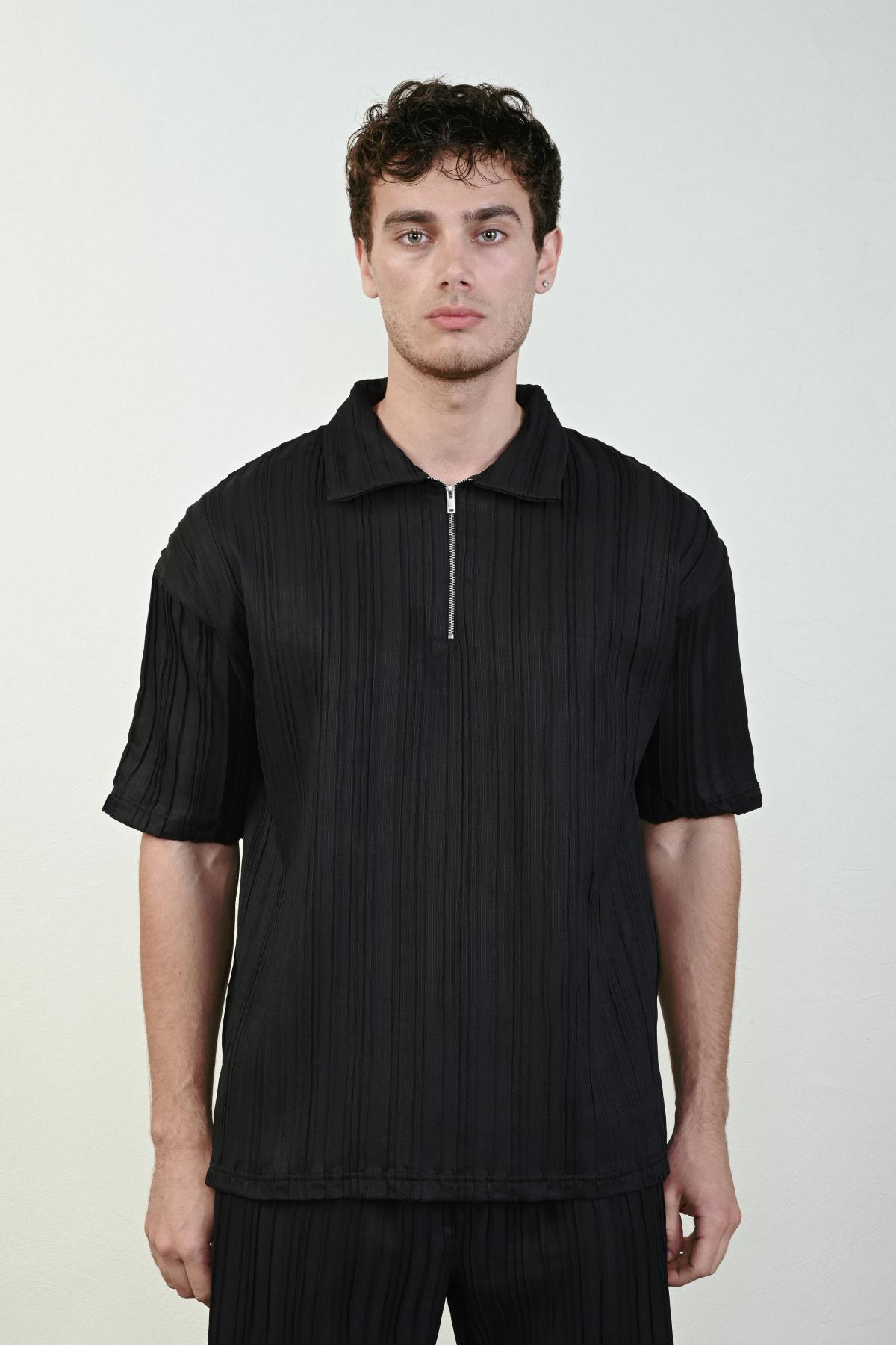 Wholesale Men Black T-shirt 721530