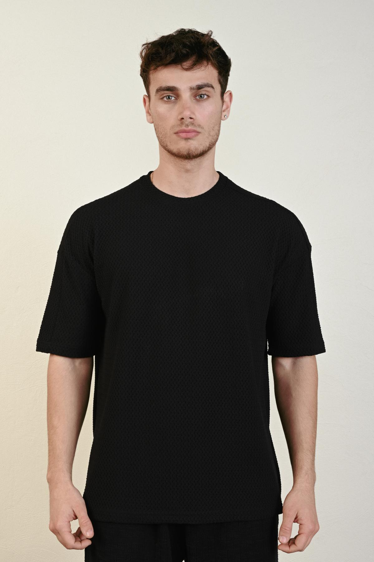 Wholesale Men Black T-shirt 721450