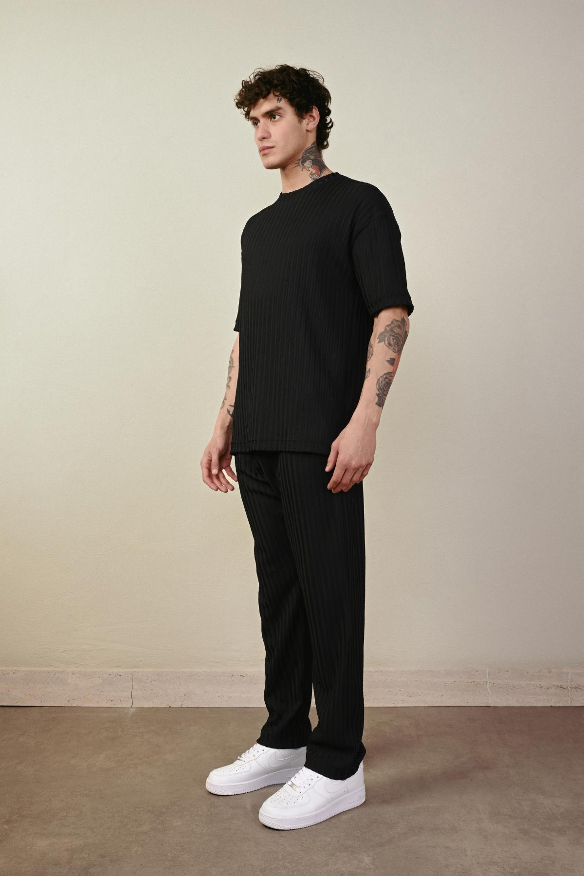 Wholesale Men Black T-shirt 721341
