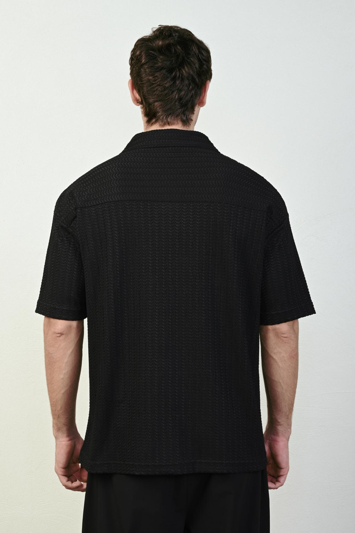 Wholesale Men Black T-shirt 721513