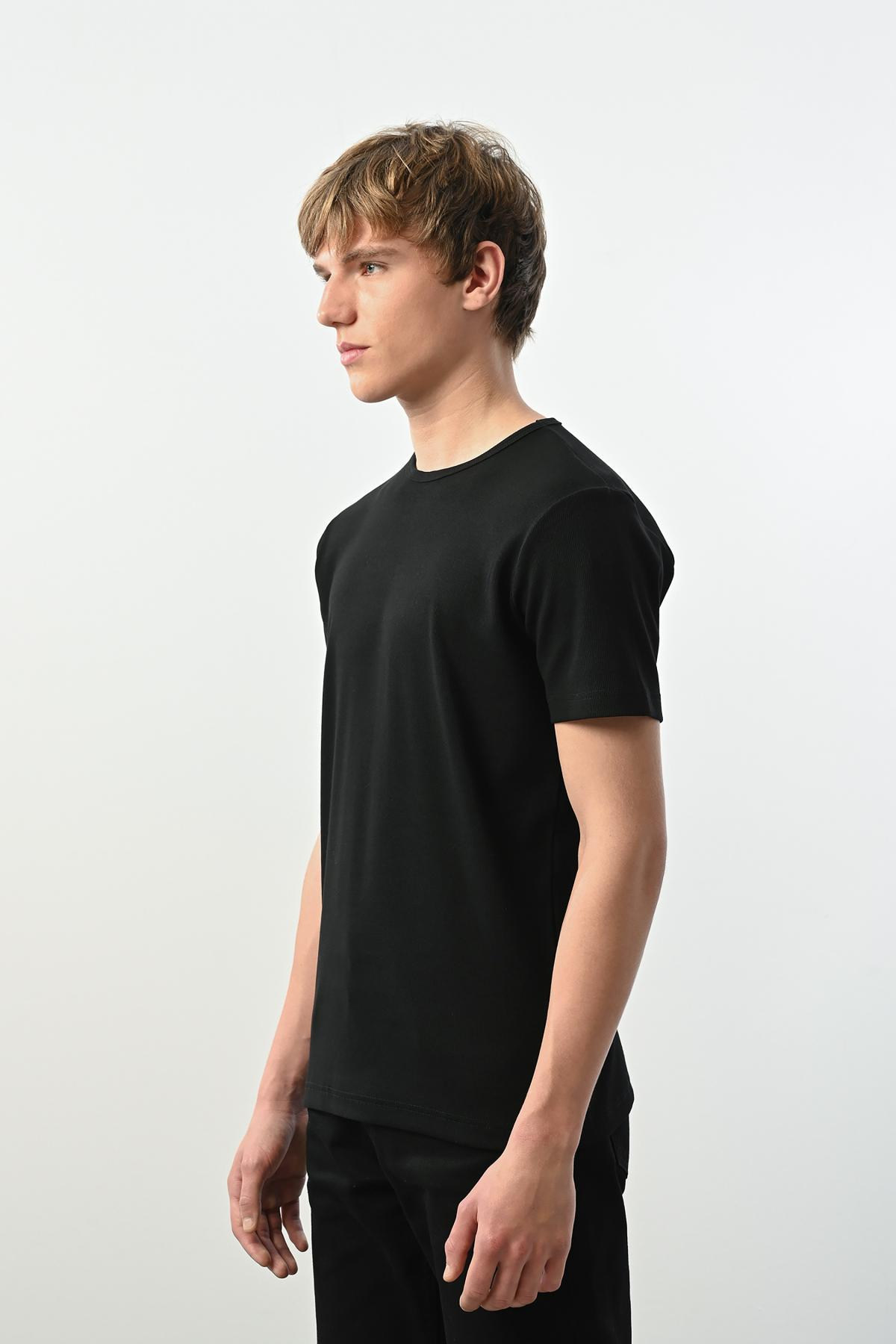 Wholesale Men Black T-shirt 721369