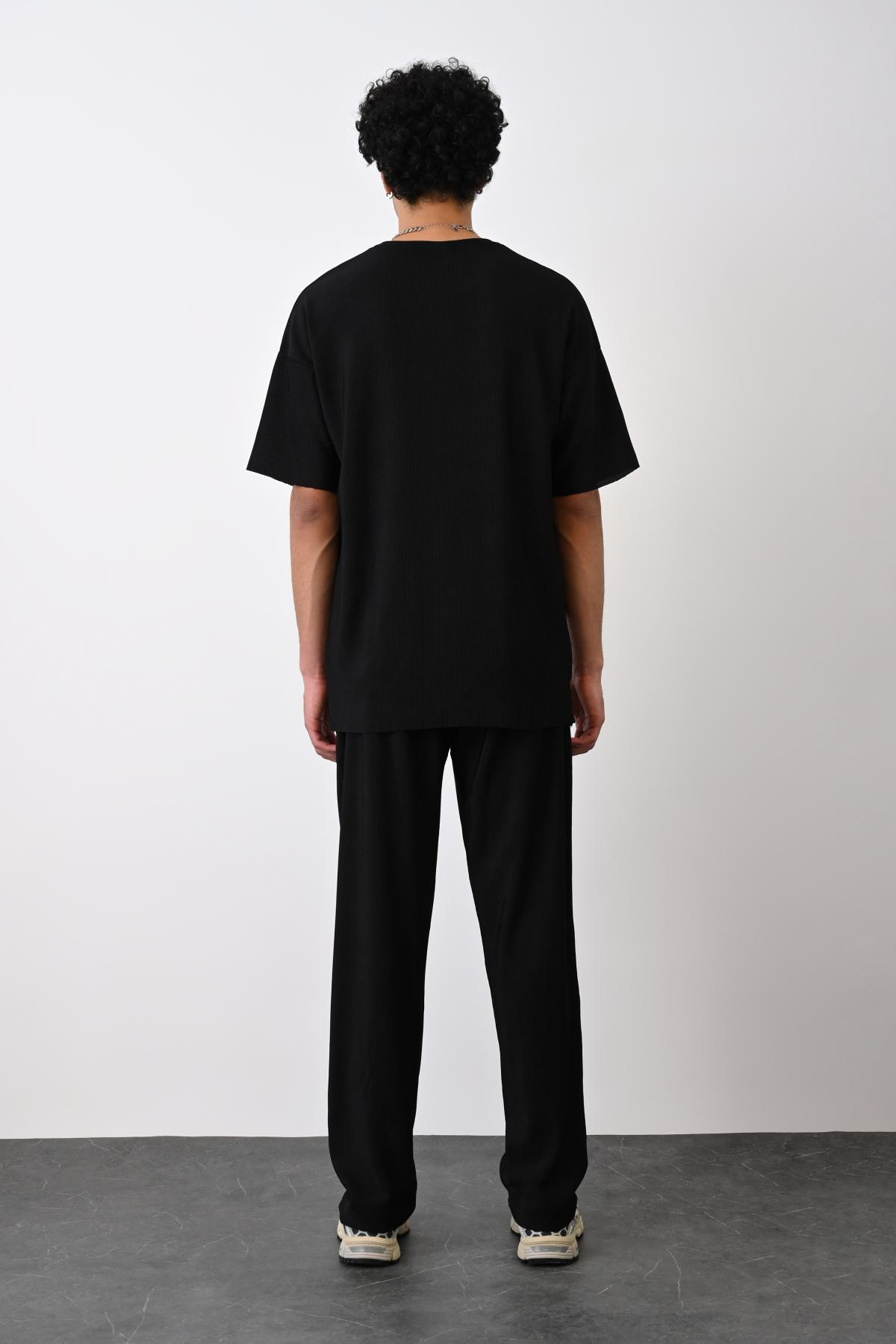 Wholesale Men Black T-shirt 721291