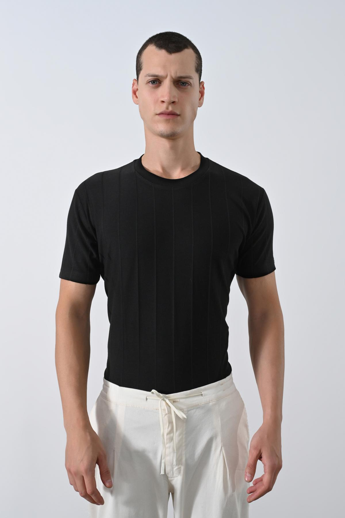 Wholesale Men Black T-shirt 721388