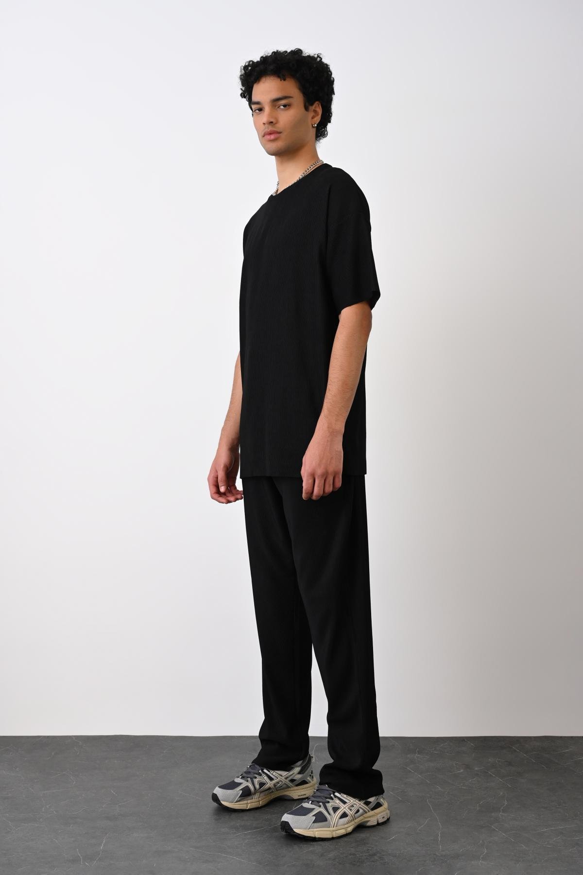 Wholesale Men Black T-shirt 721291