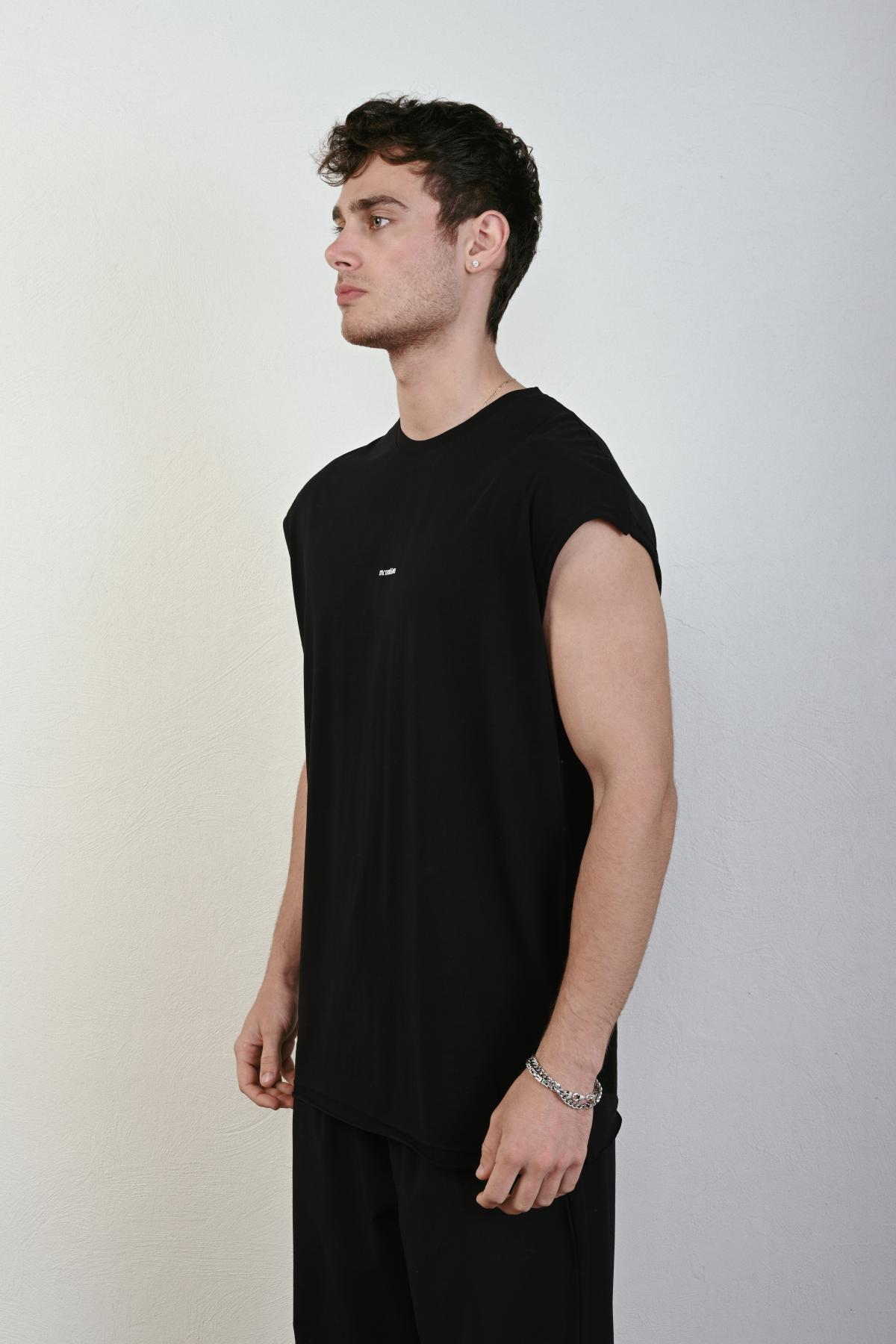 Wholesale Men Black T-shirt 721199