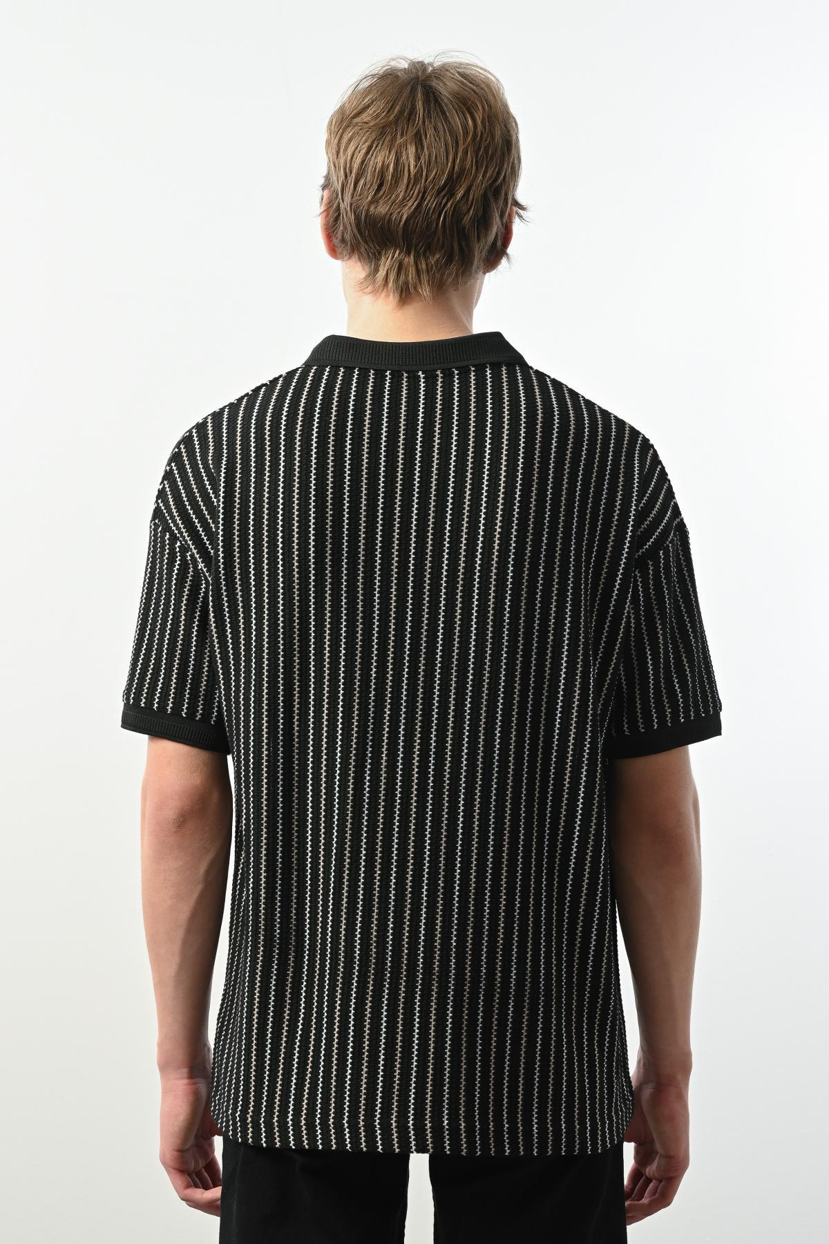 Wholesale Men Black T-shirt 721680