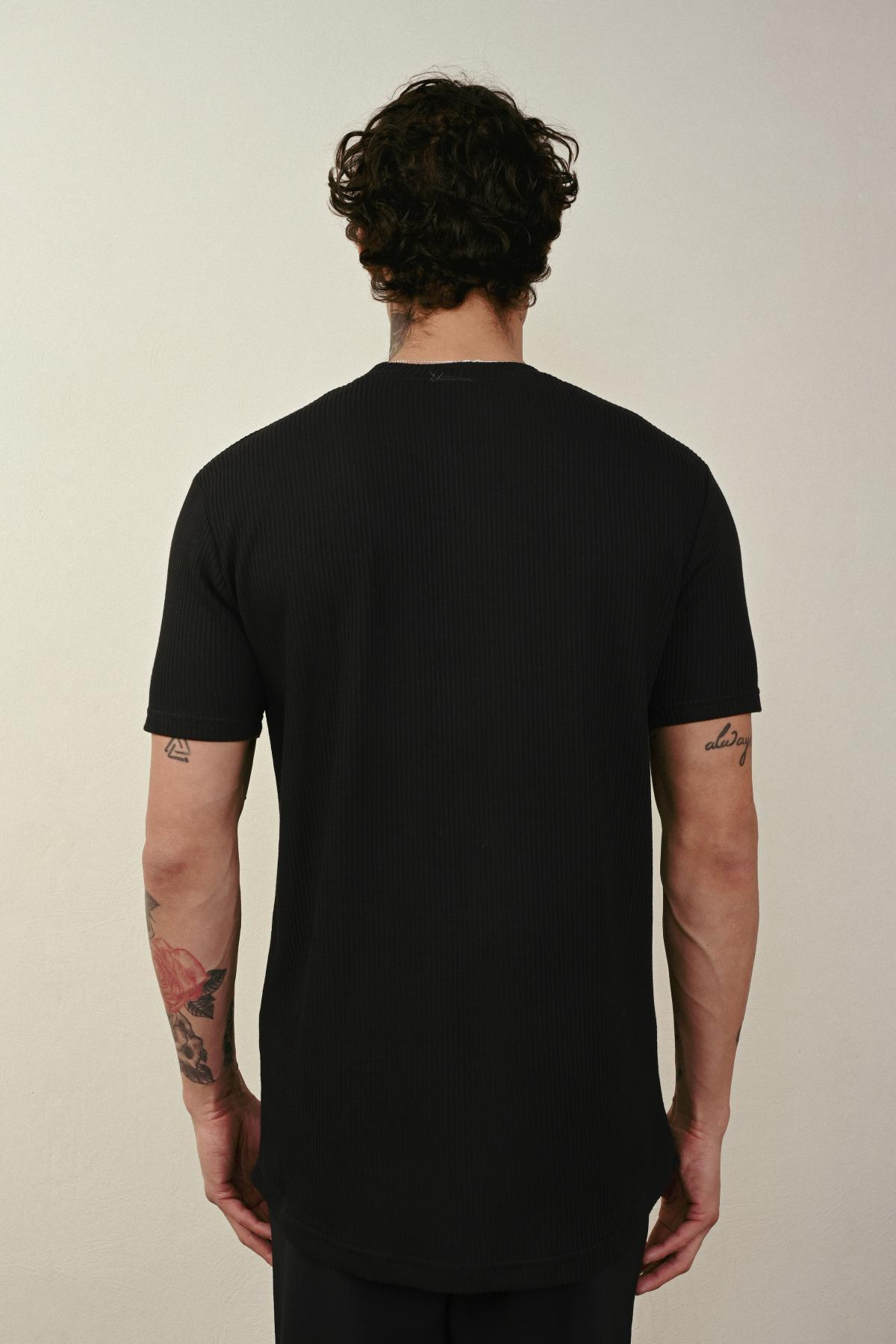 Wholesale Men Black T-shirt 721214