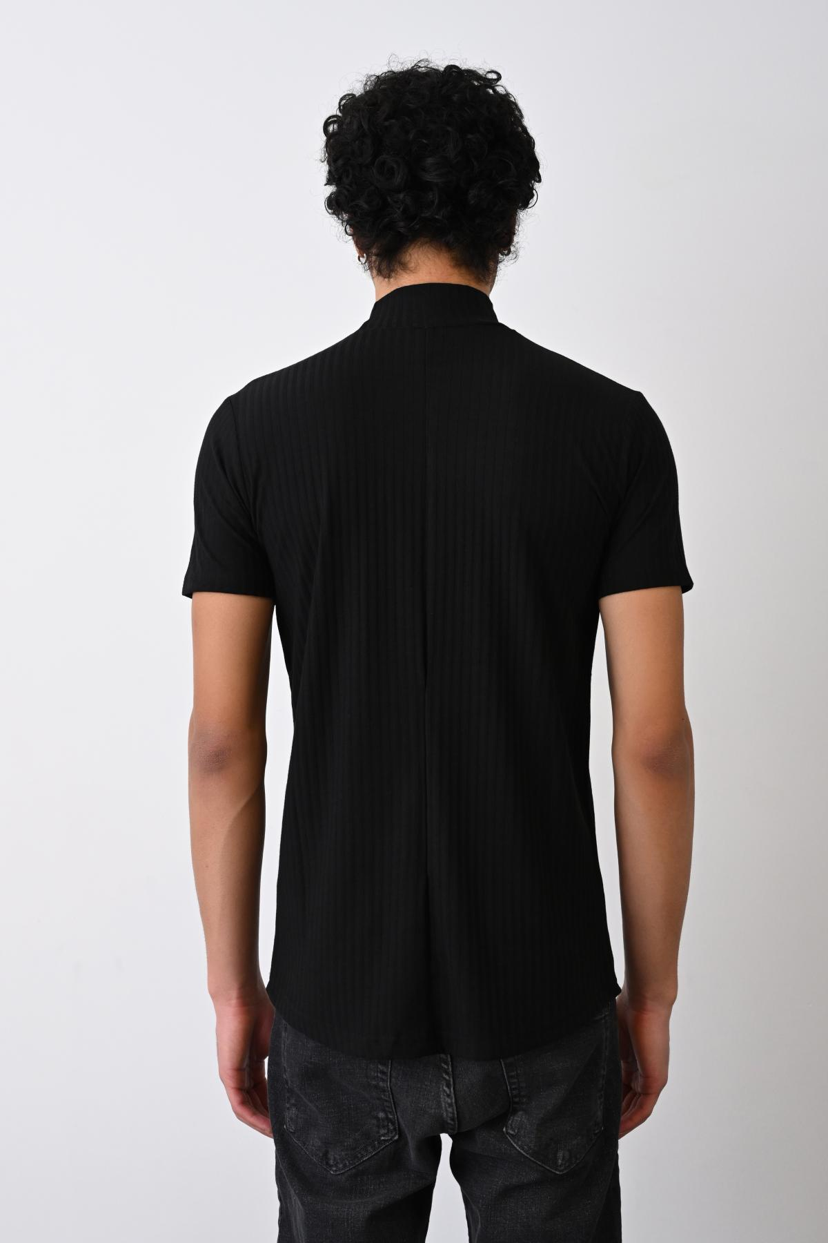Wholesale Men Black T-shirt 721209
