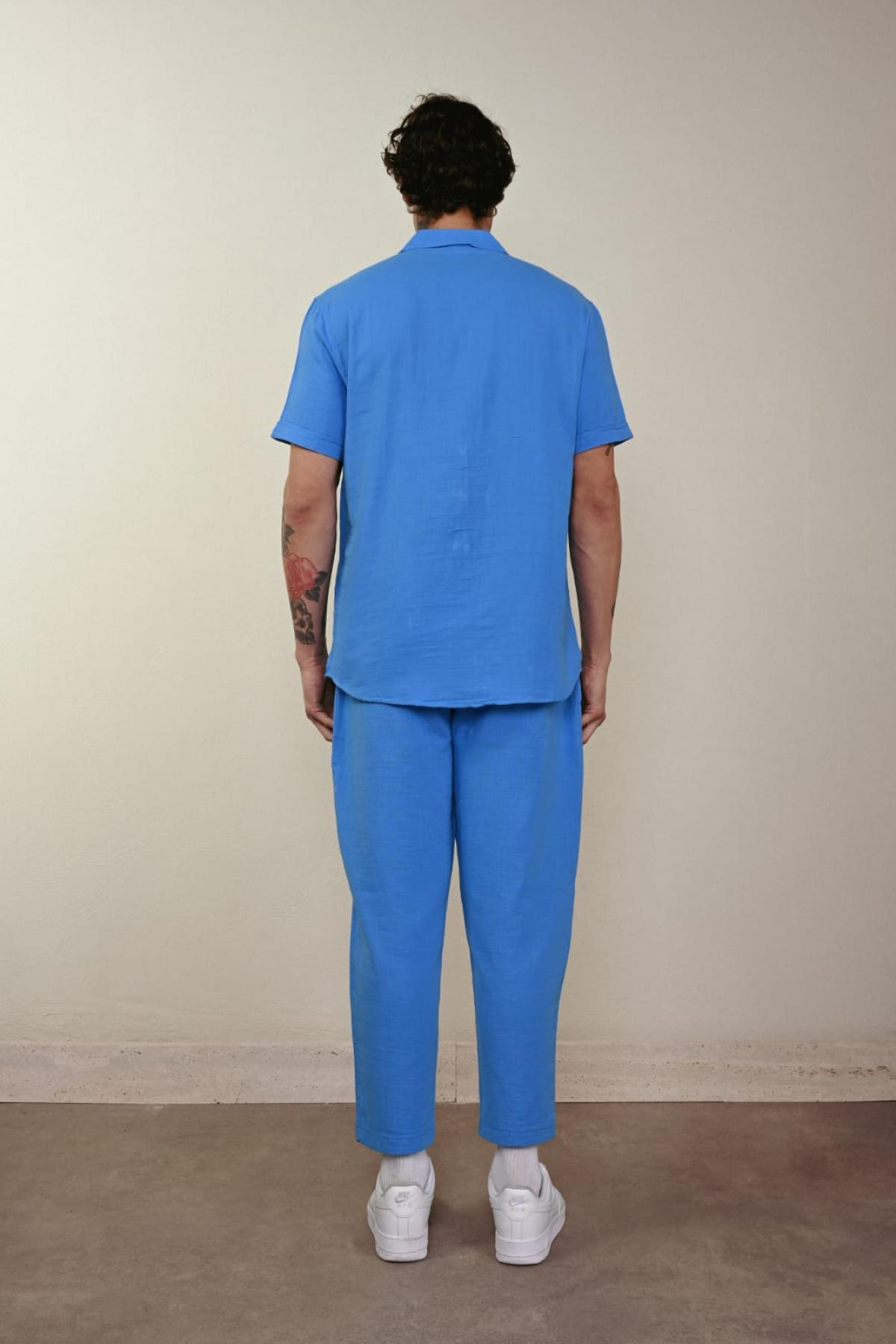 Wholesale Men Blue Pants 738932