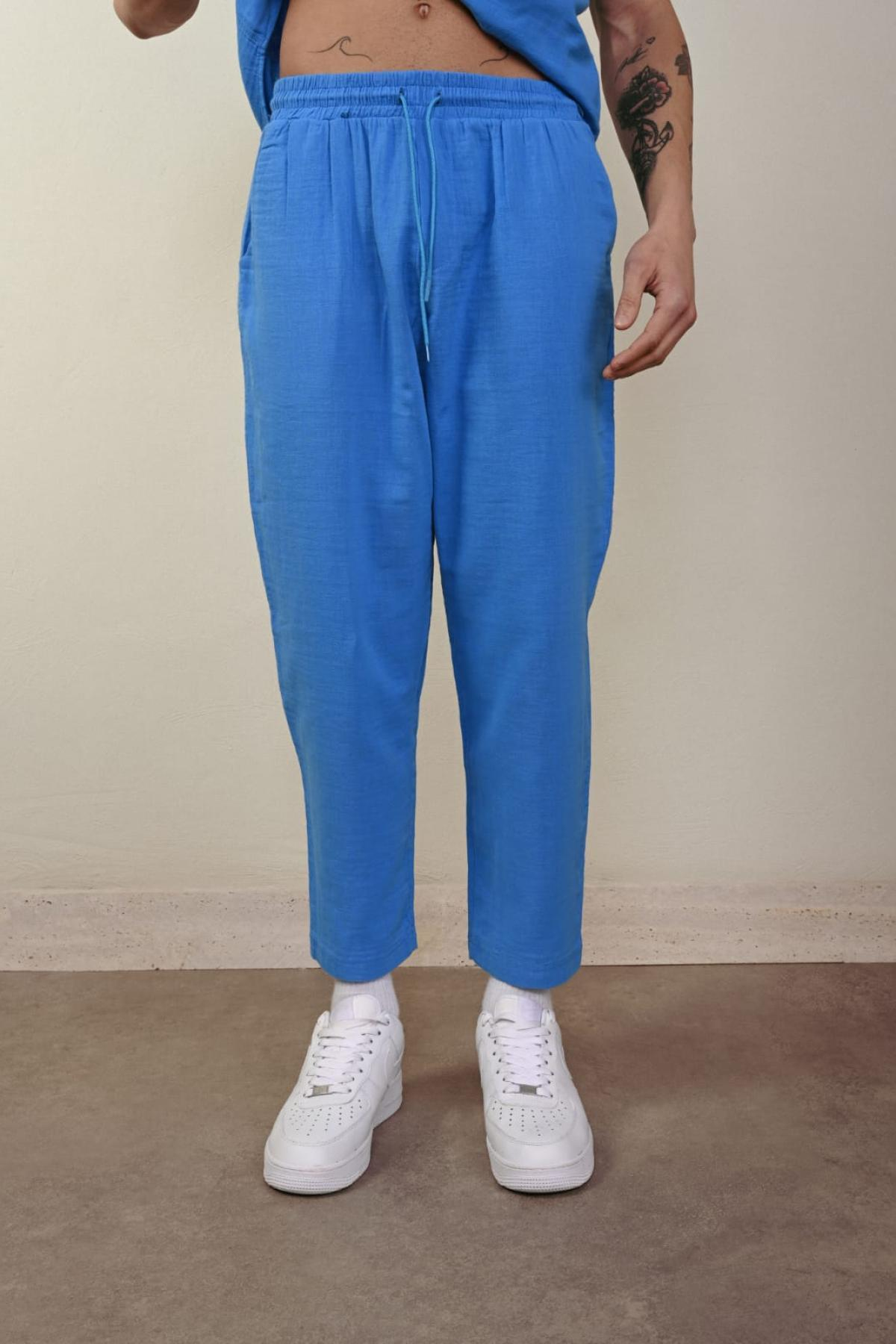 Wholesale Men Blue Pants 738932