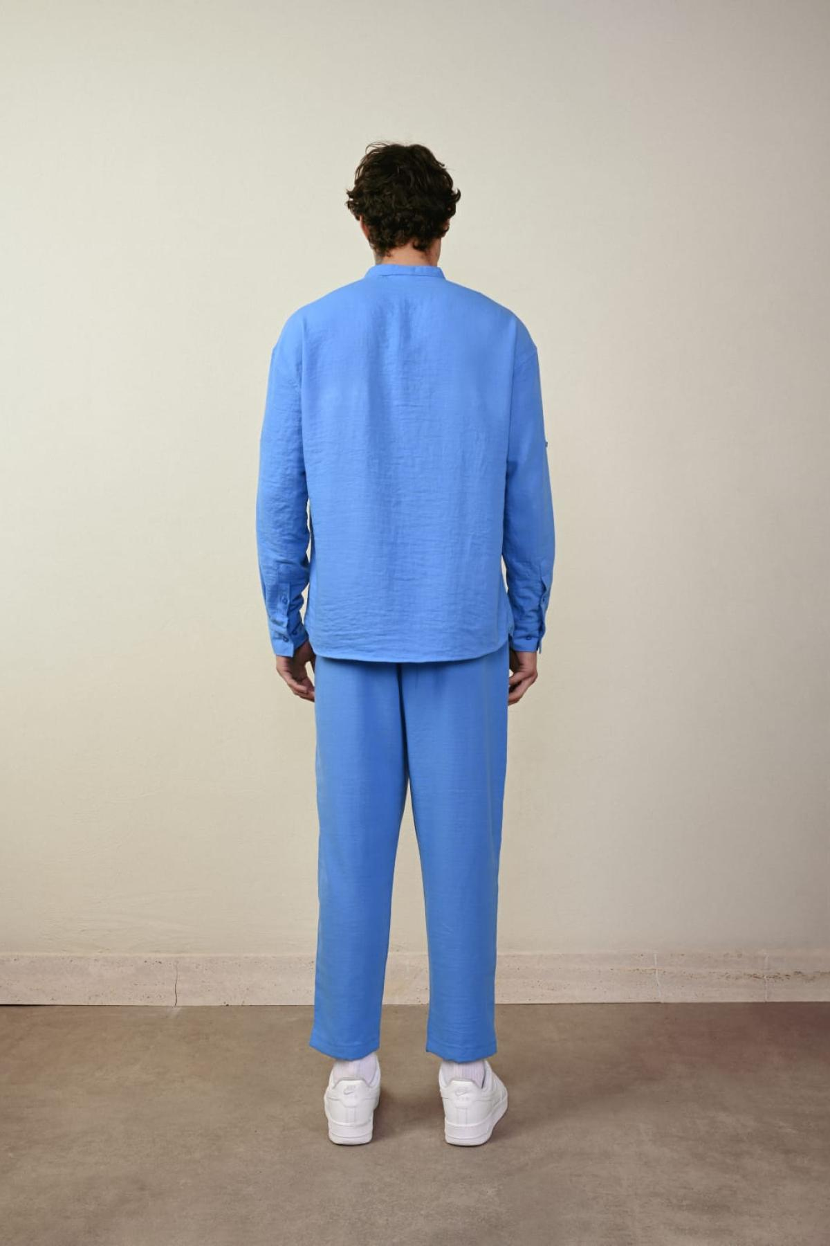 Wholesale Men Blue Pants 738995
