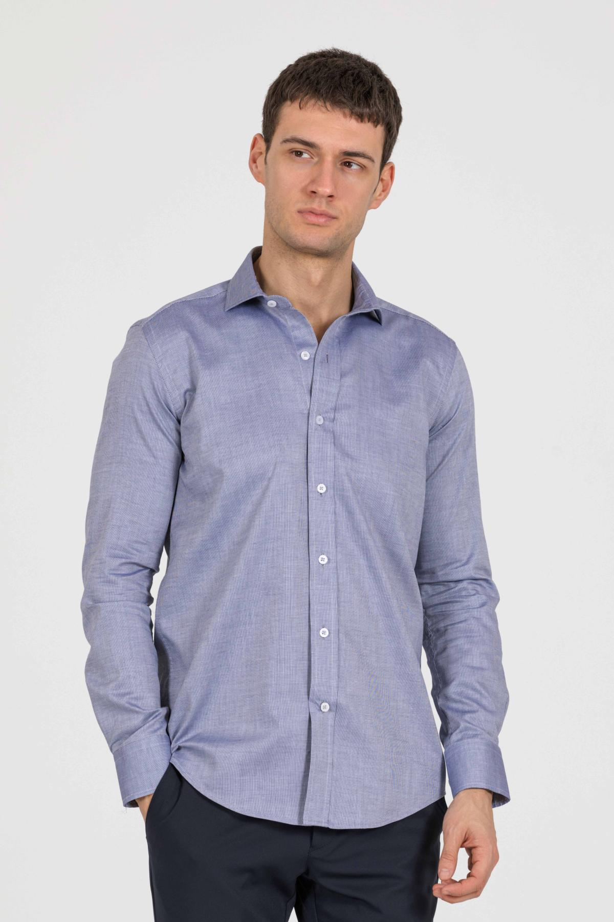 Wholesale Men Blue Shirt 733126