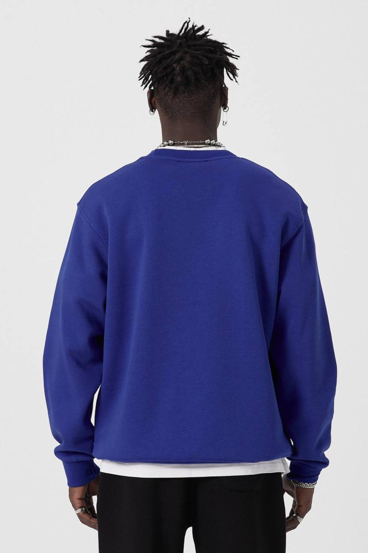 Wholesale Men Blue Sweatshirt 739203