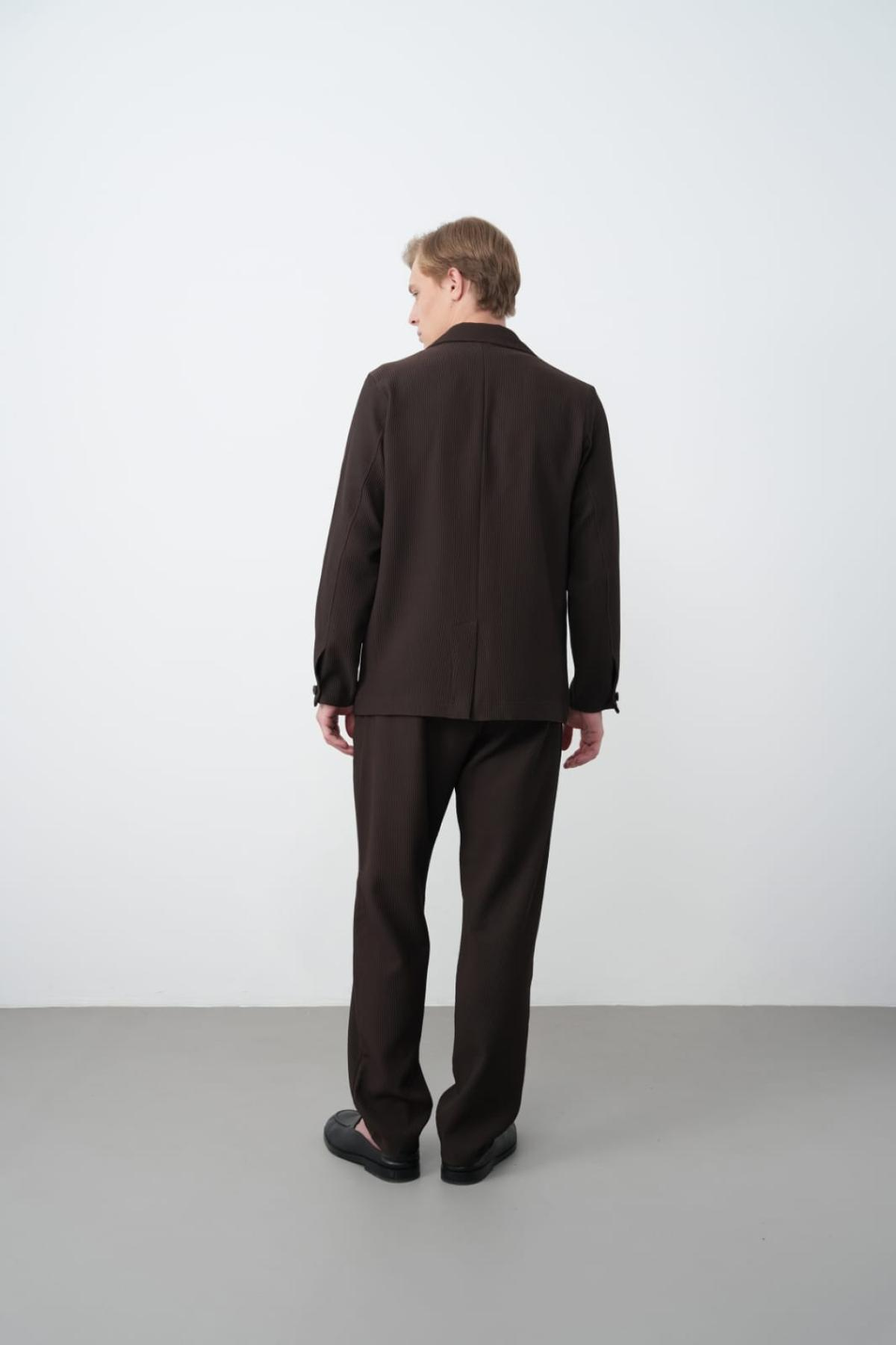 Wholesale Men Brown Blazer 738197