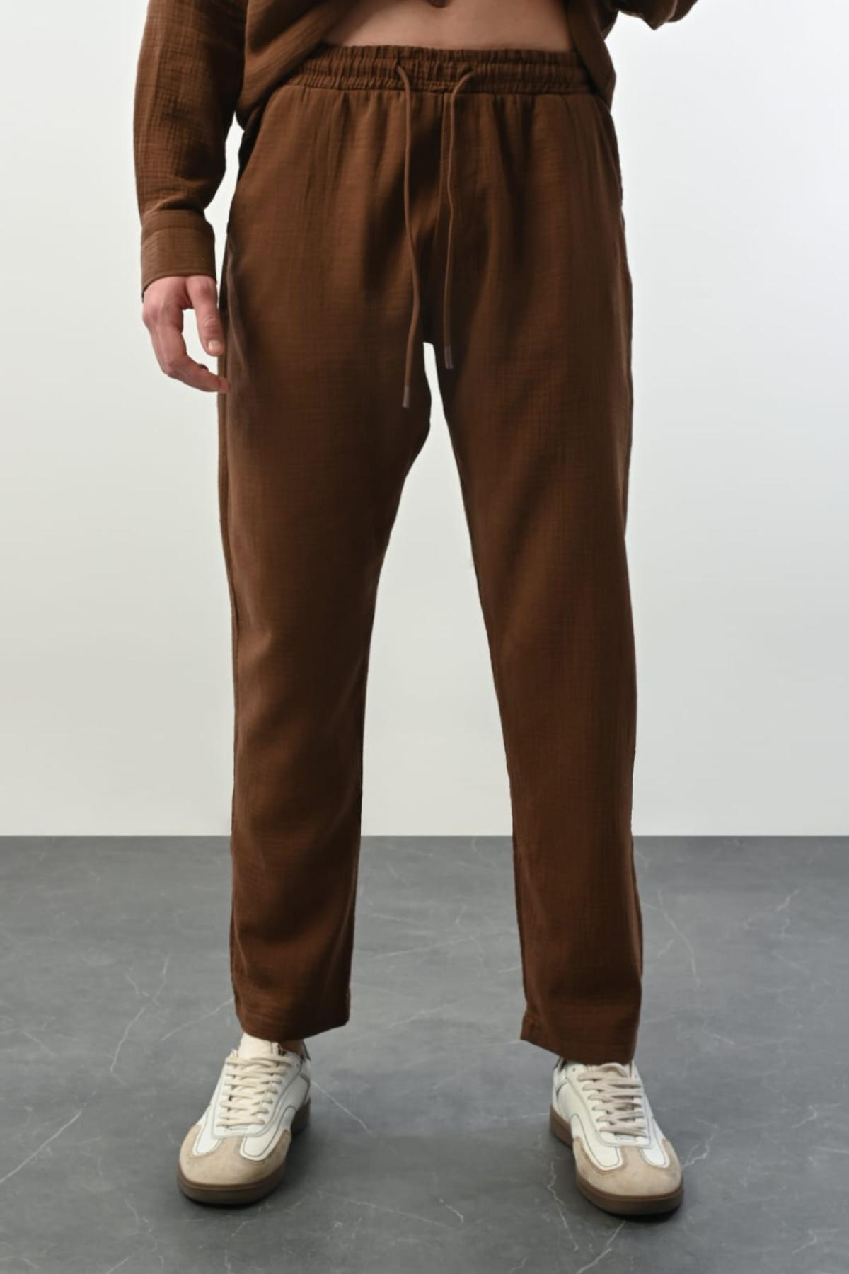 Wholesale Men Brown Pants 739009