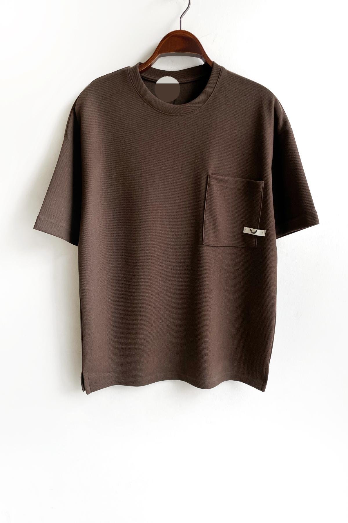 Wholesale Men Brown T-shirt 721666