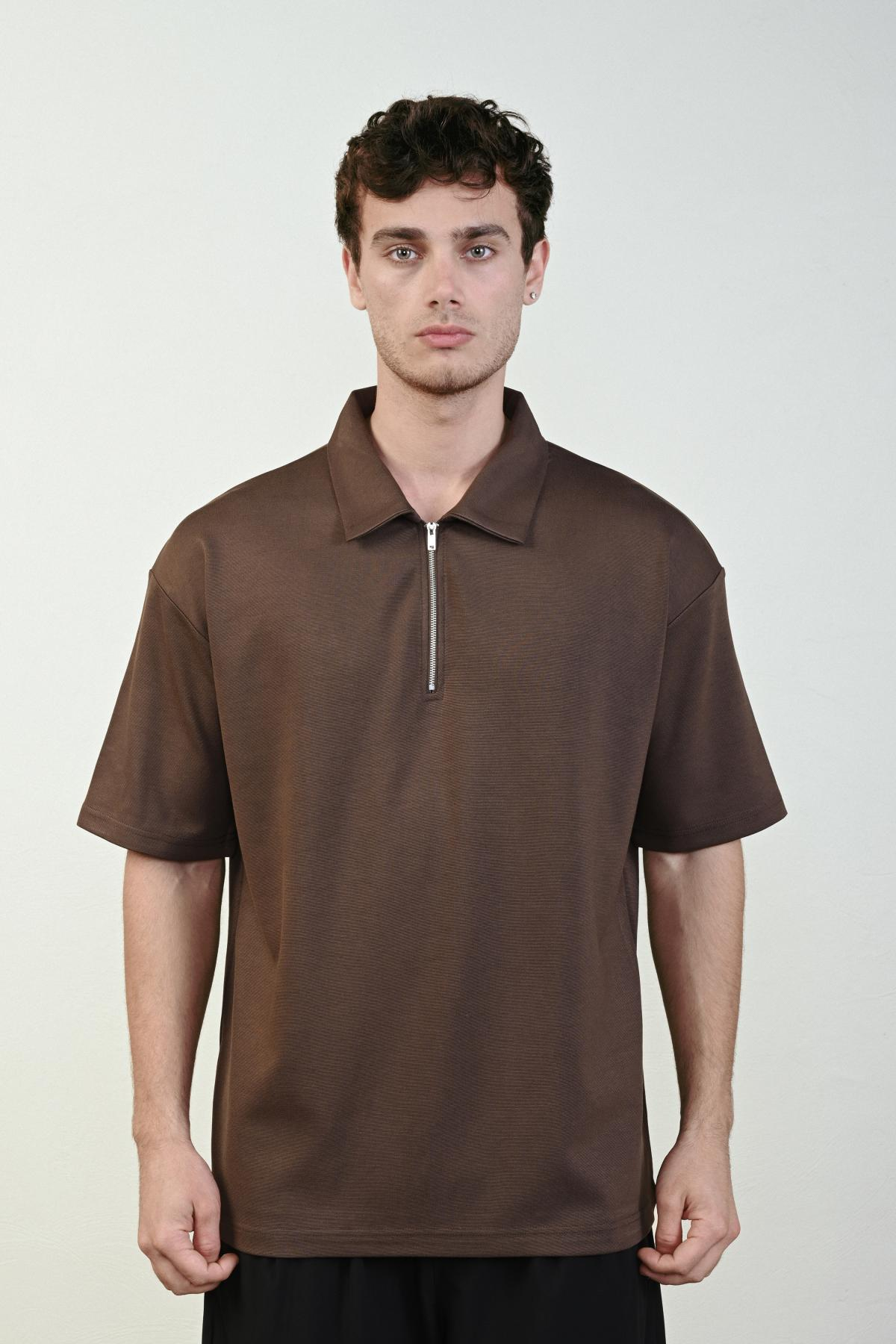 Wholesale Men Brown T-shirt 721689