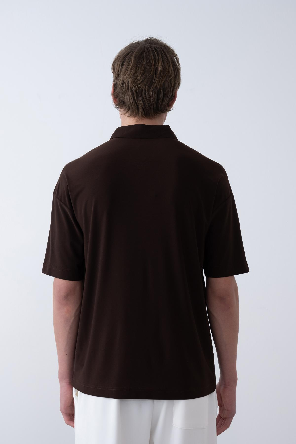 Wholesale Men Brown T-shirt 721377
