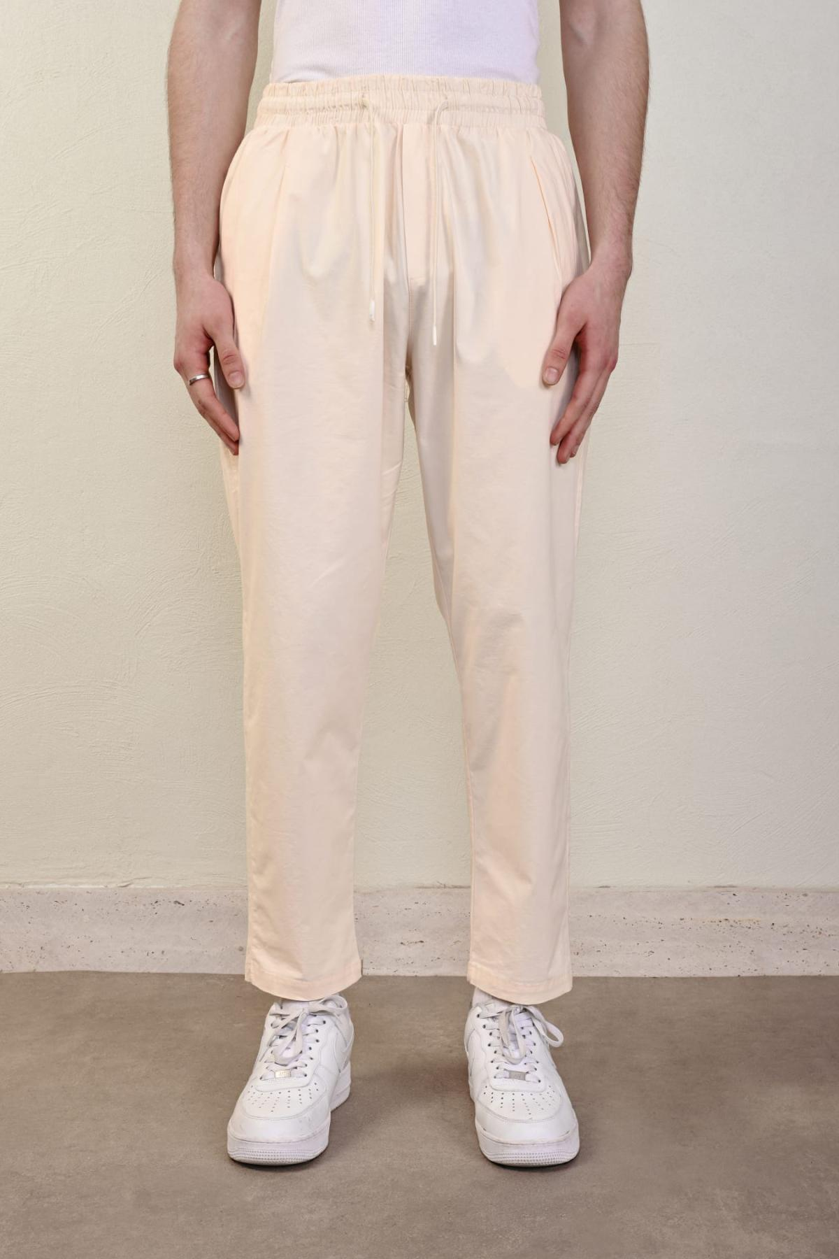 Wholesale Men Cream Pants 738705