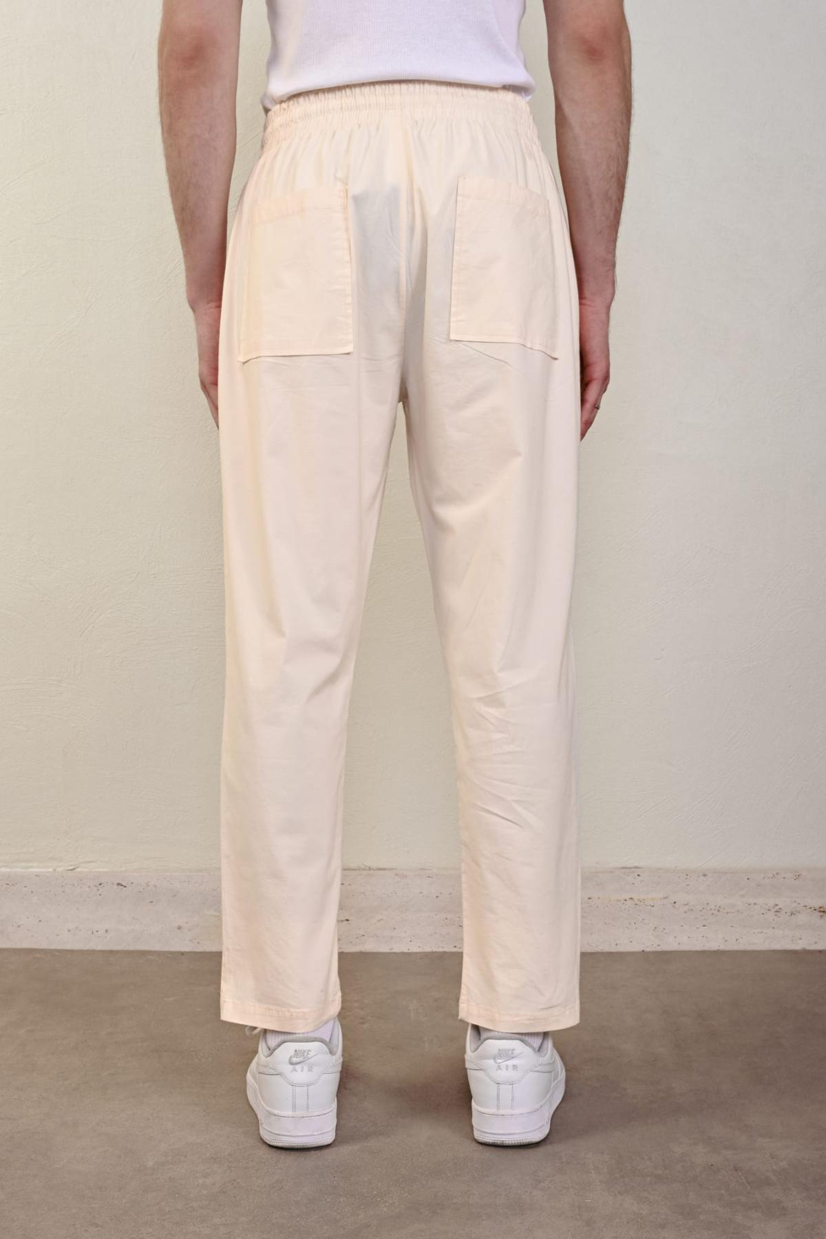 Wholesale Men Cream Pants 738705