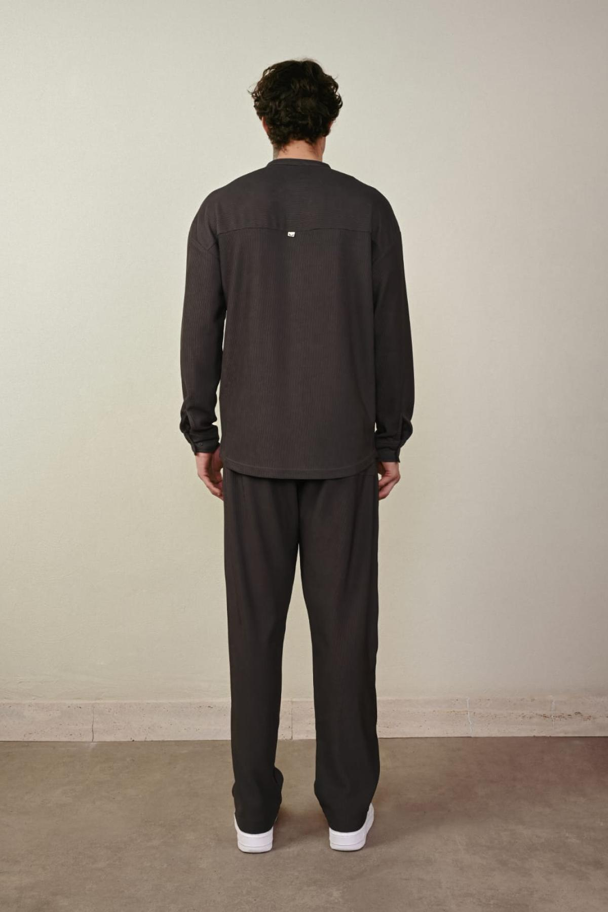 Wholesale Men Dark Brown Pants 739022
