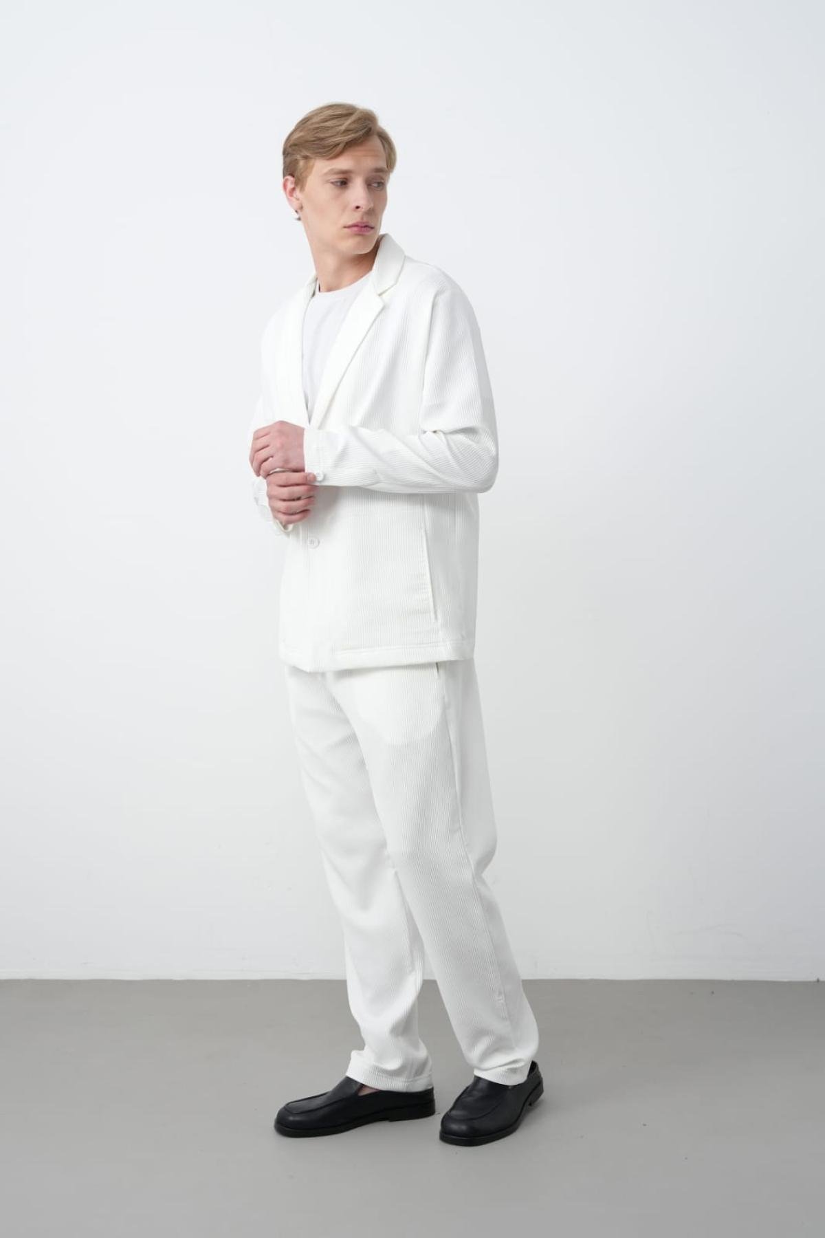 Wholesale Men Ecru Blazer 738194