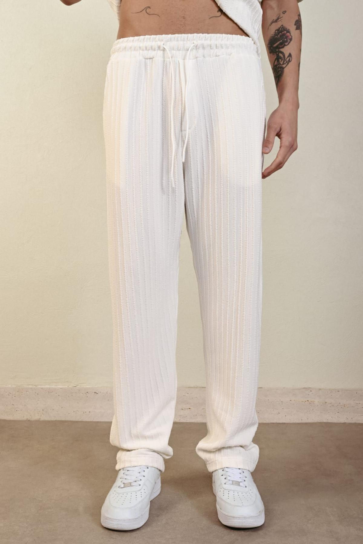 Wholesale Men Ecru Pants 738353