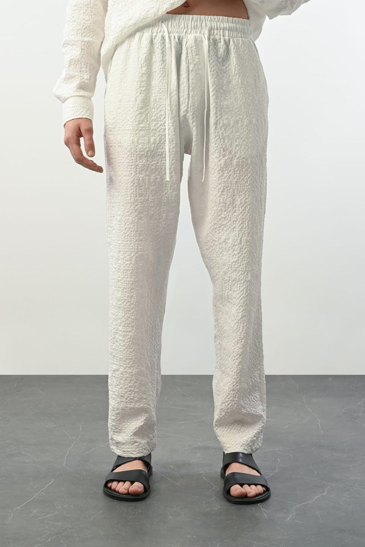 Wholesale Men Ecru Pants 738982