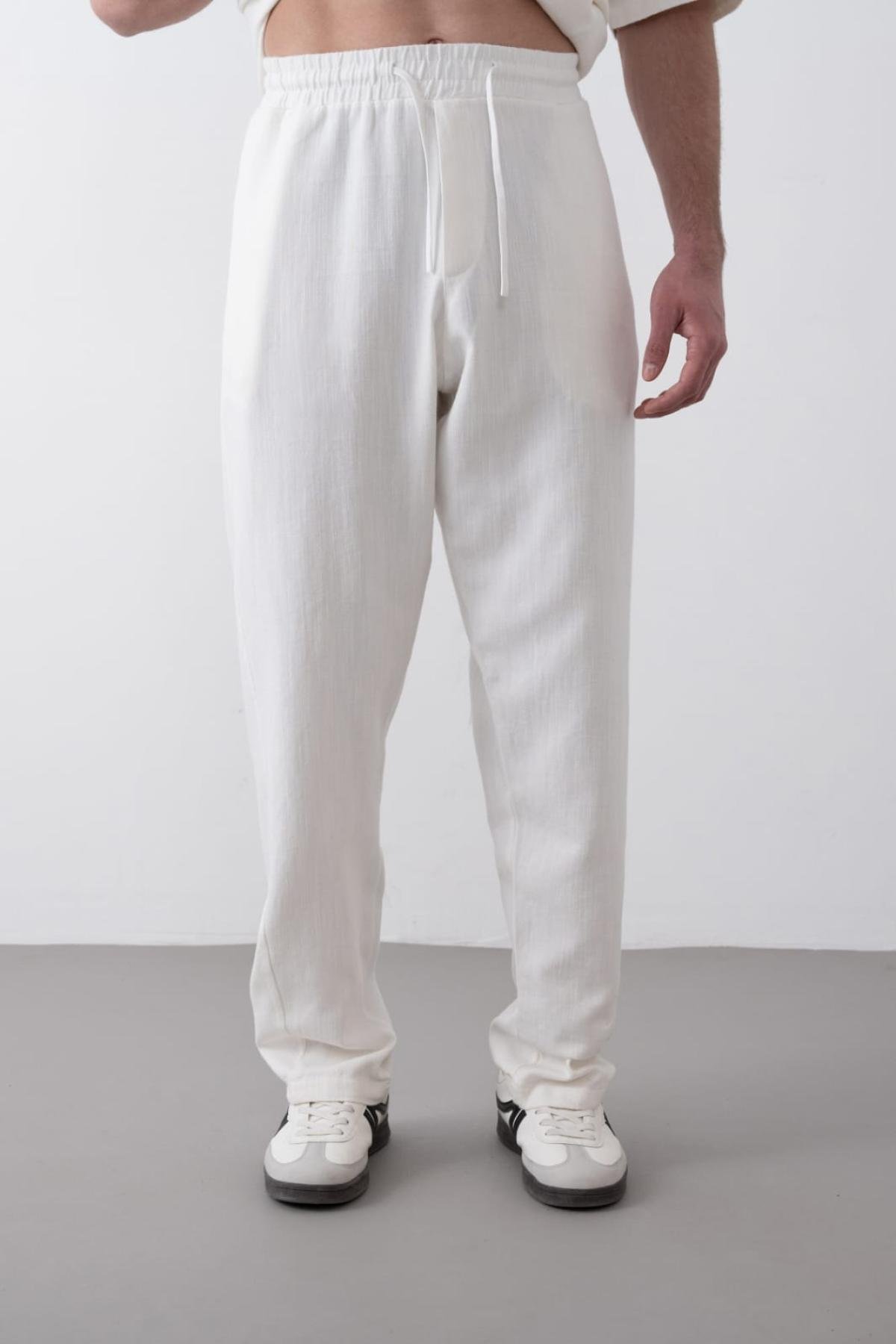 Wholesale Men Ecru Pants 738288