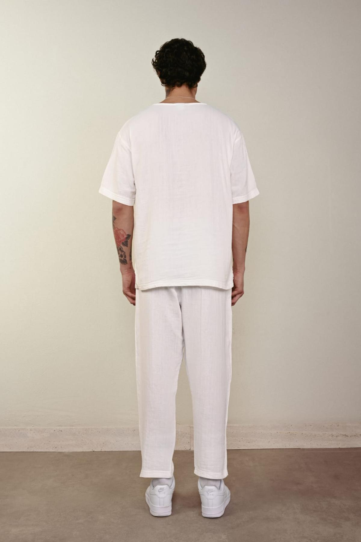 Wholesale Men Ecru Pants 738926