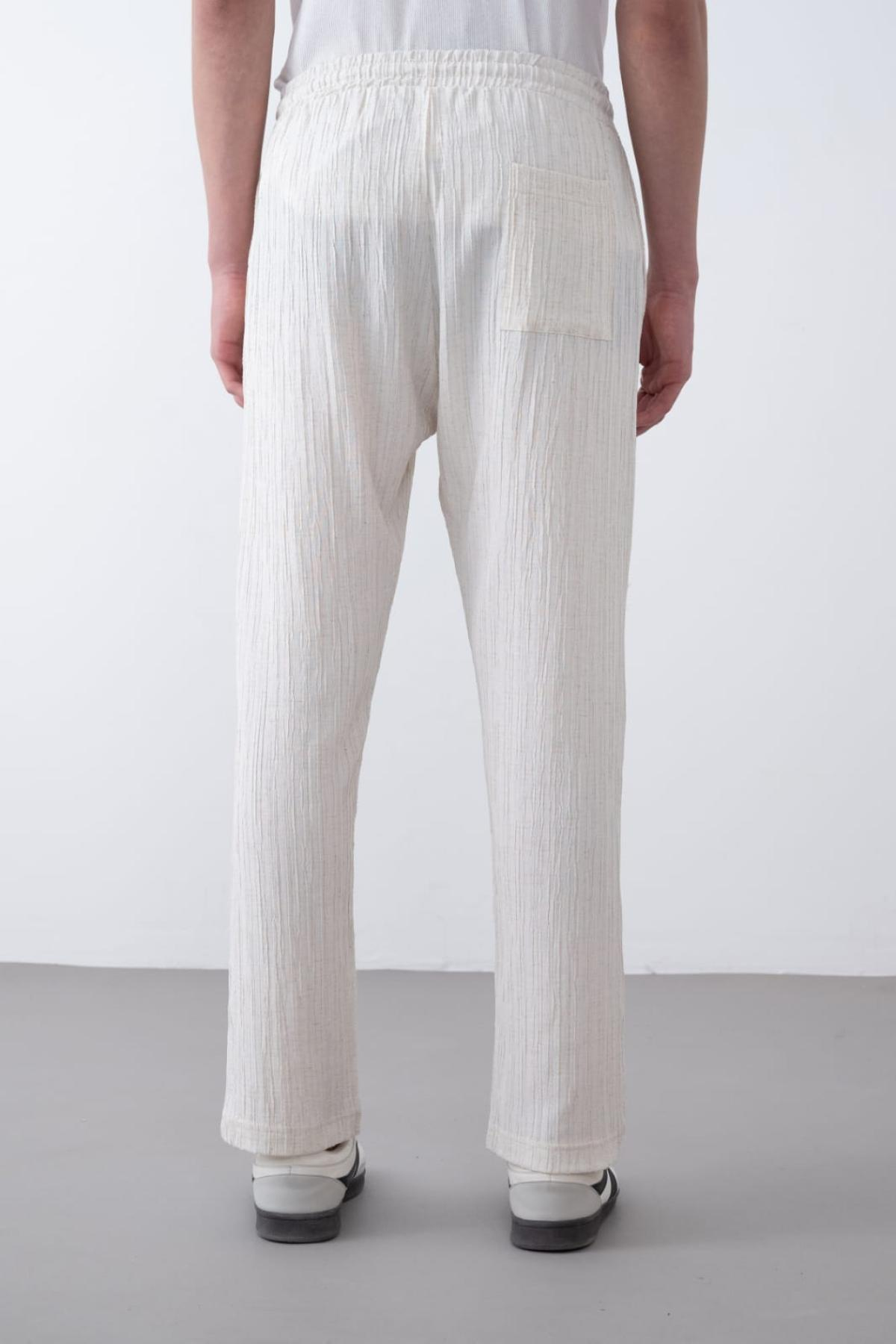 Wholesale Men Ecru Pants 738953