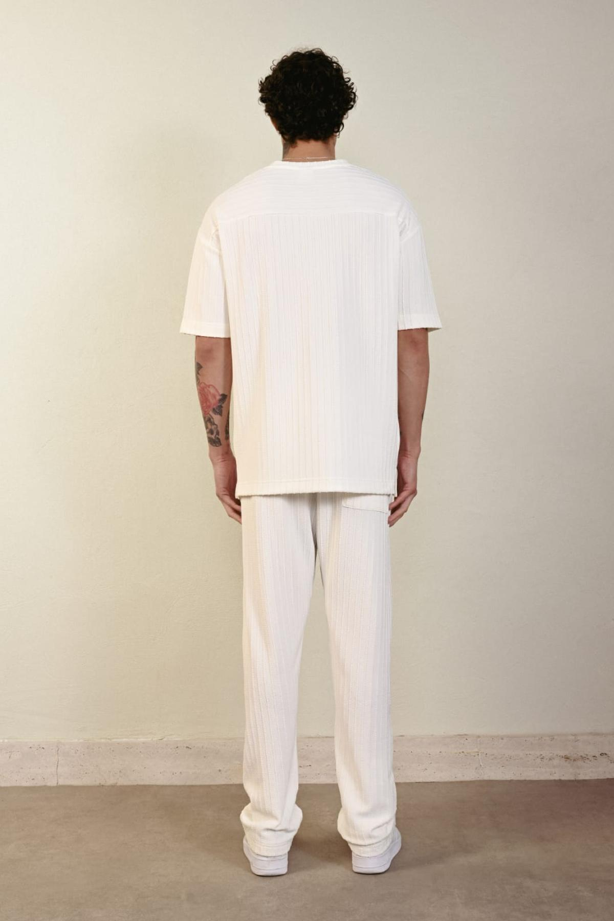 Wholesale Men Ecru Pants 738353