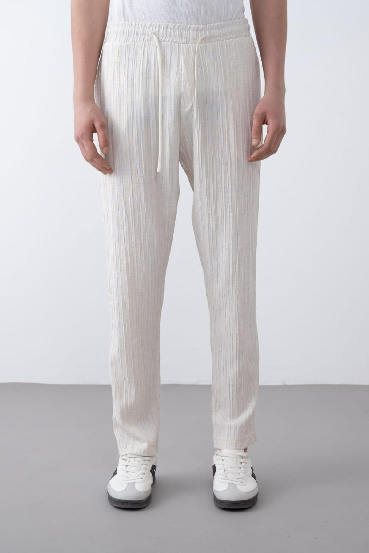 Wholesale Men Ecru Pants 738953