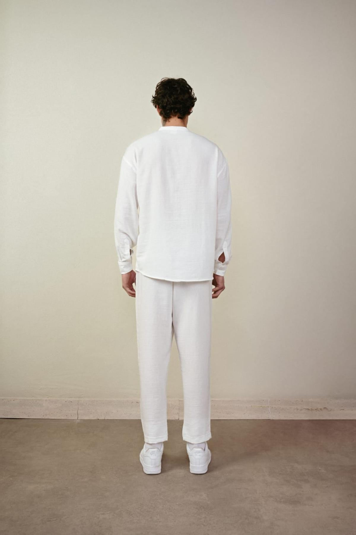 Wholesale Men Ecru Pants 738988