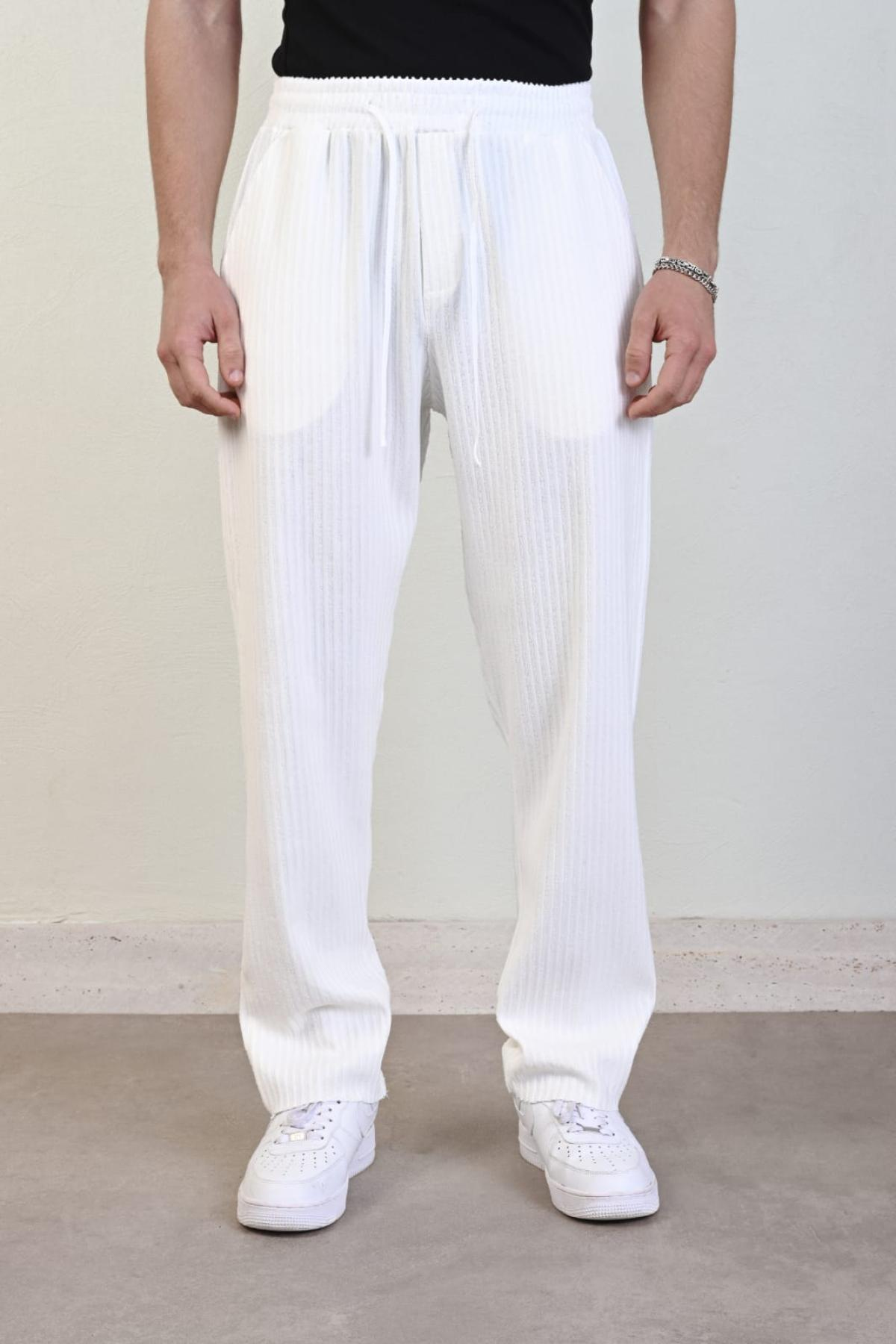 Wholesale Men Ecru Pants 738698