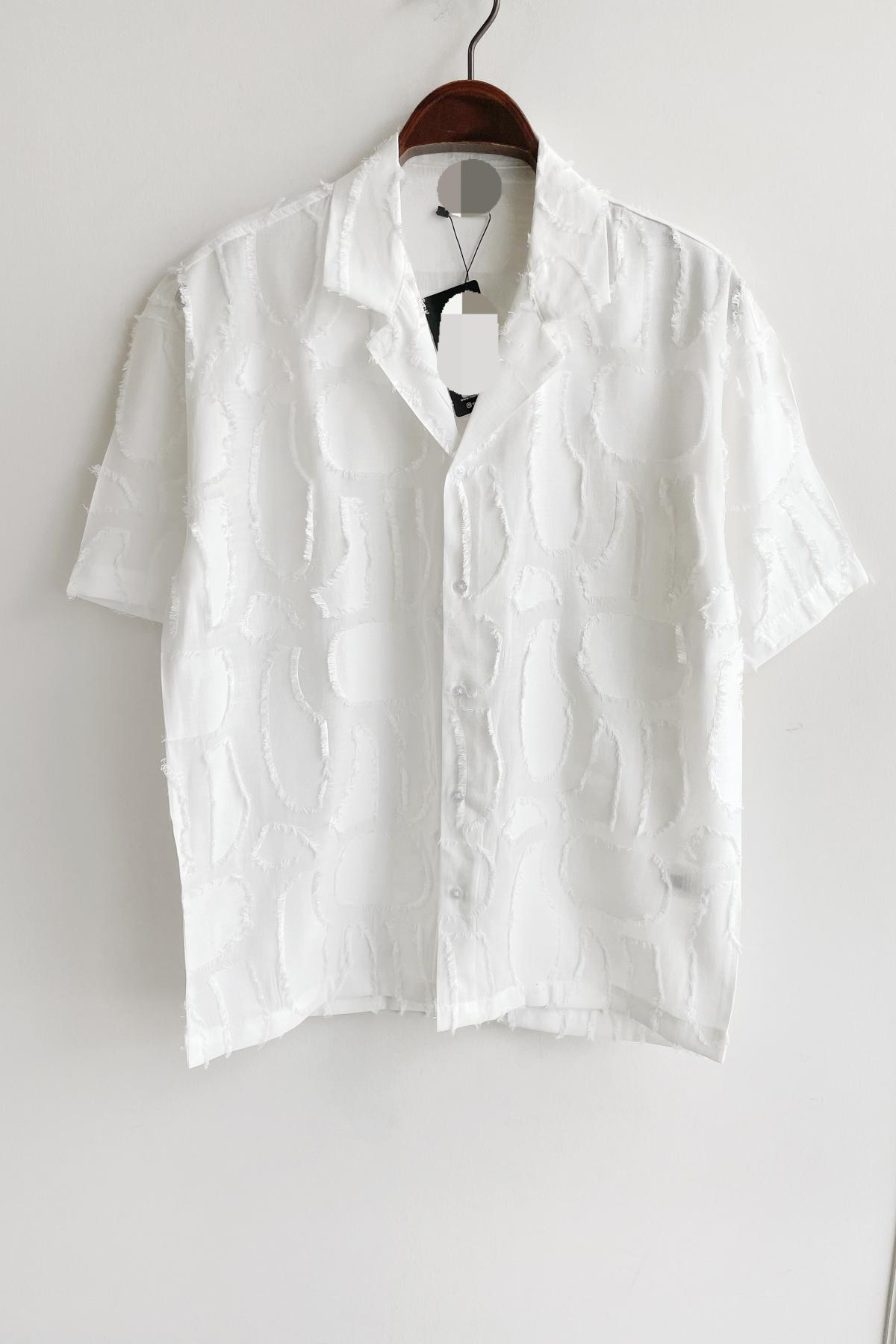 Wholesale Men Ecru Shirt 730294