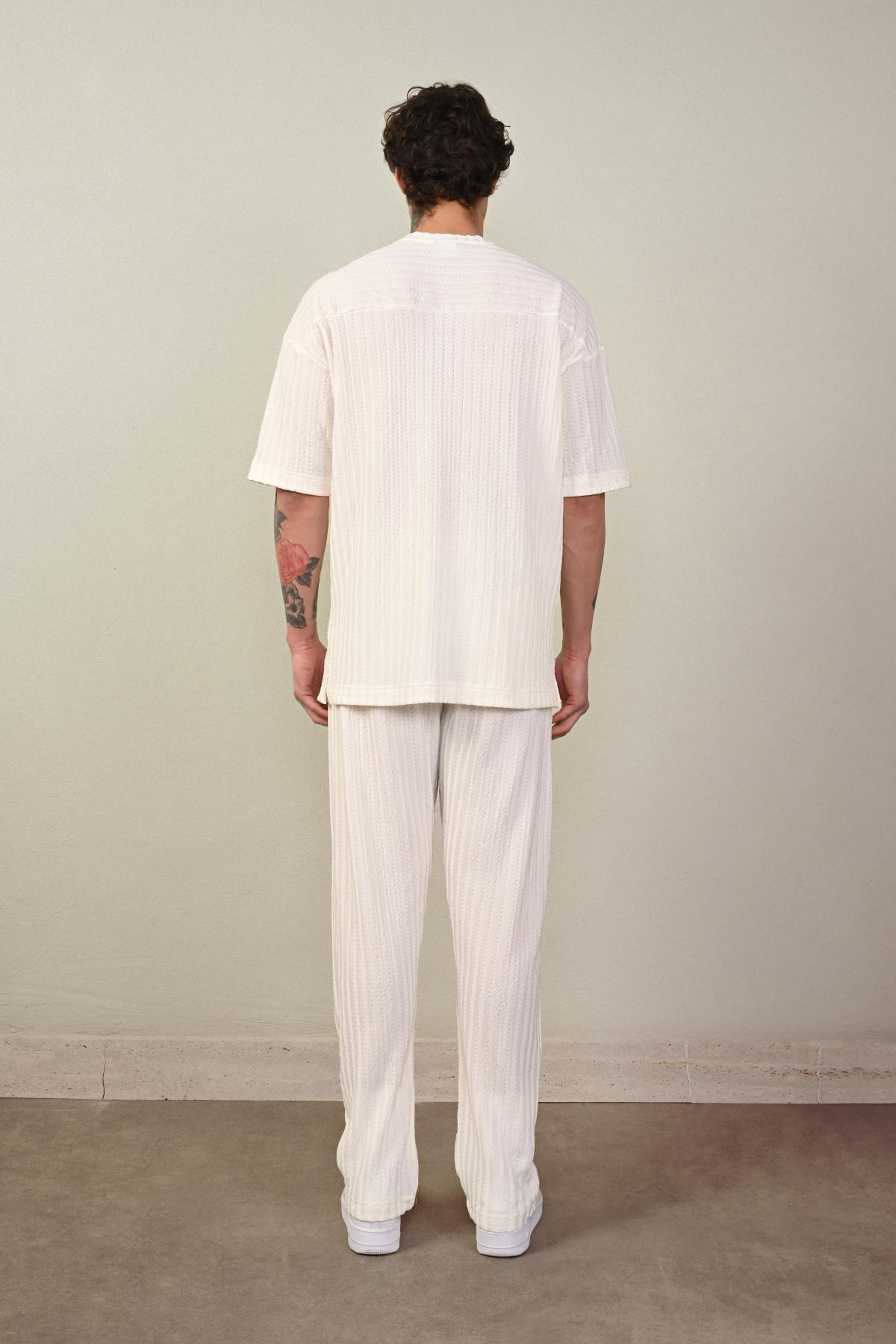 Wholesale Men Ecru T-shirt 721342