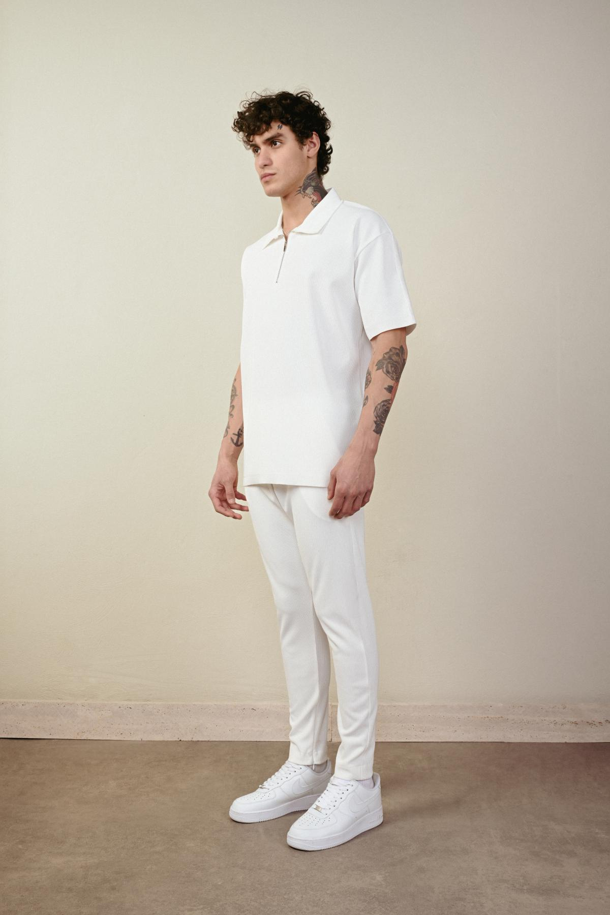 Wholesale Men Ecru T-shirt 721593