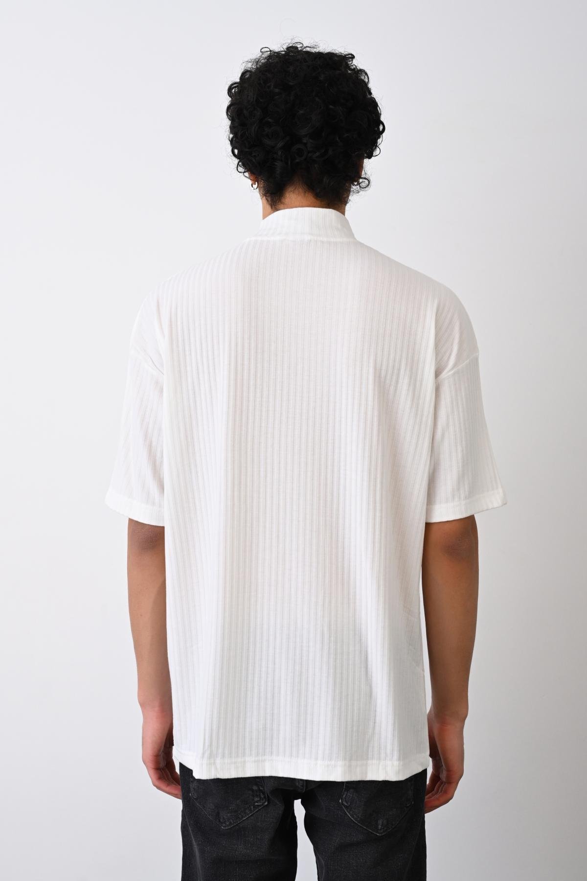 Wholesale Men Ecru T-shirt 721206
