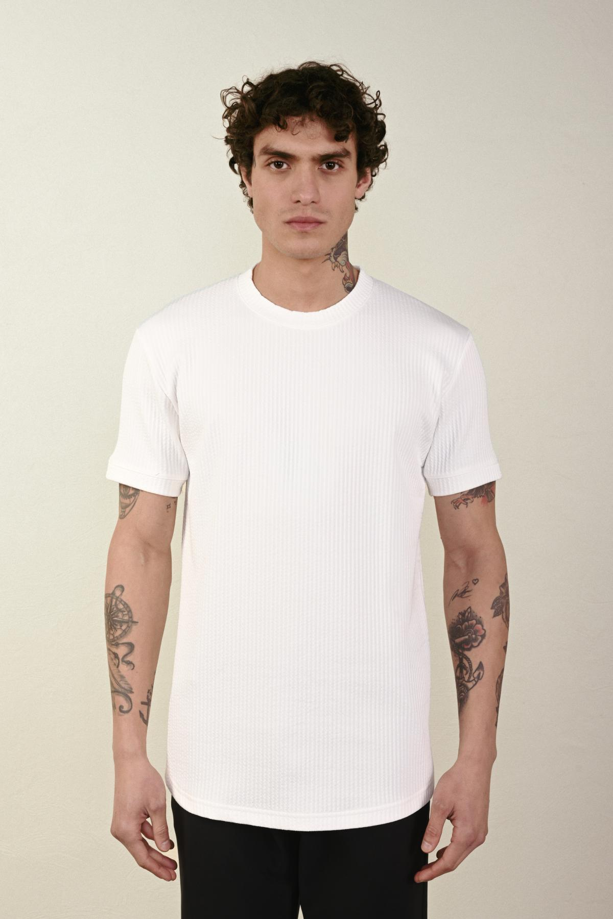 Wholesale Men Ecru T-shirt 721465