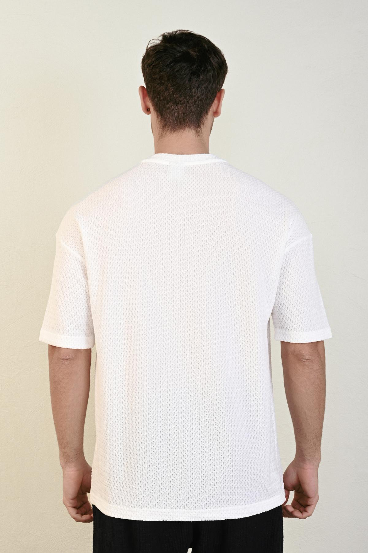 Wholesale Men Ecru T-shirt 721451